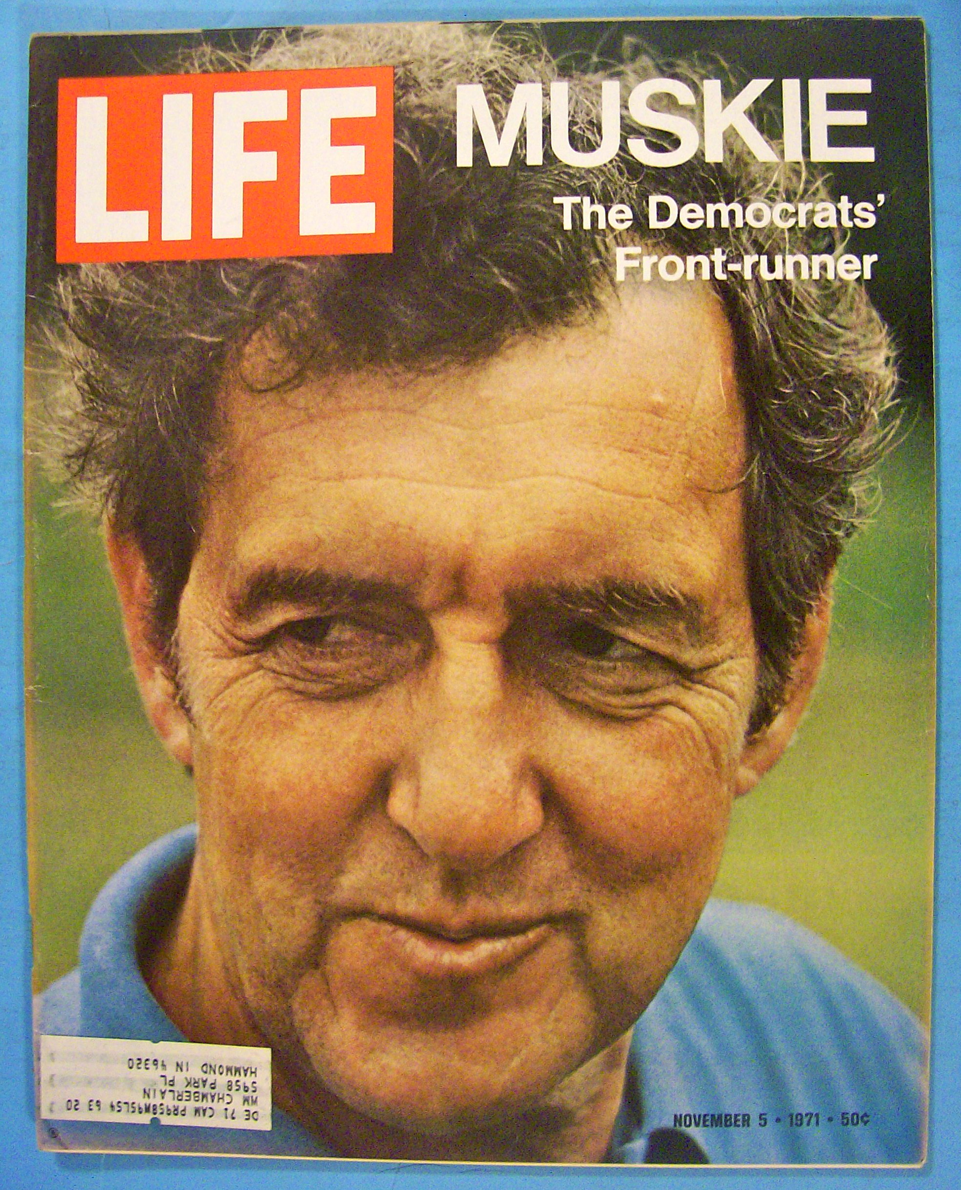 Life Magazine November 5, 1971 Democrat Muskie