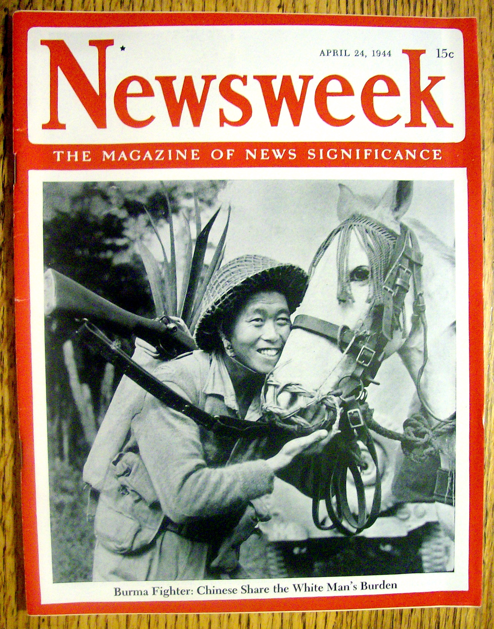 Newsweek Magazine-April 24, 1944-Burma Fighter