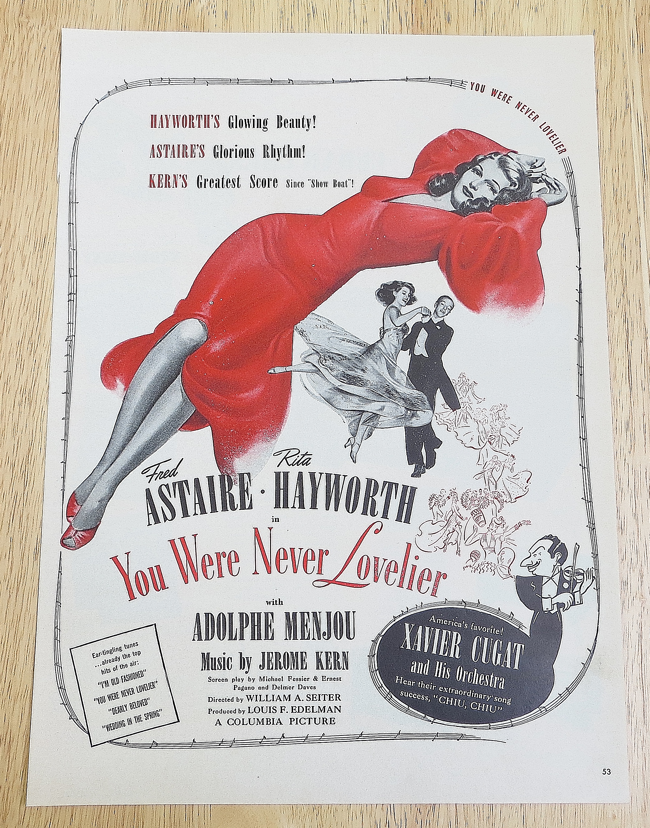 1942 You Were Never Lovelier W/ Rita Hayworth