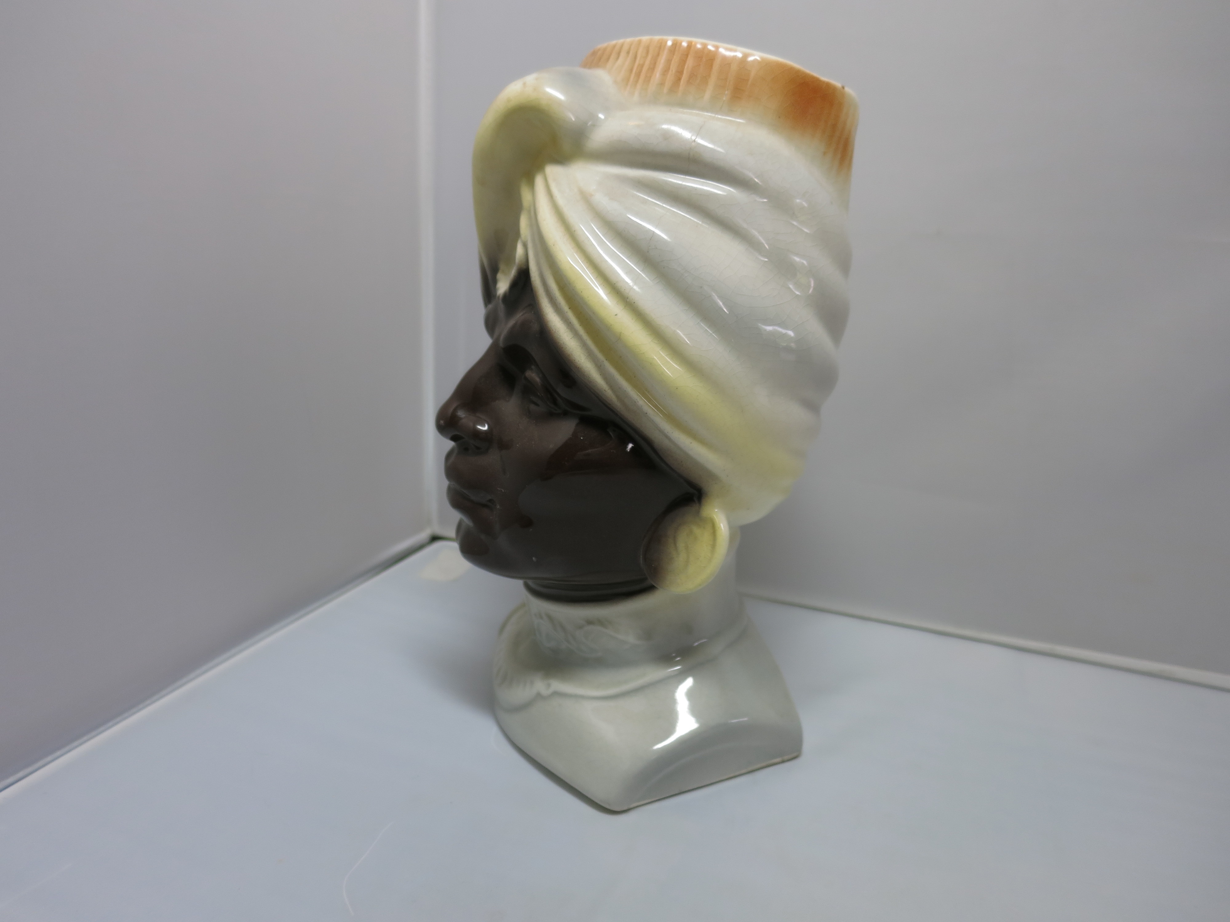 Royal Copely African Wall Pocket Vase Planter 1940s