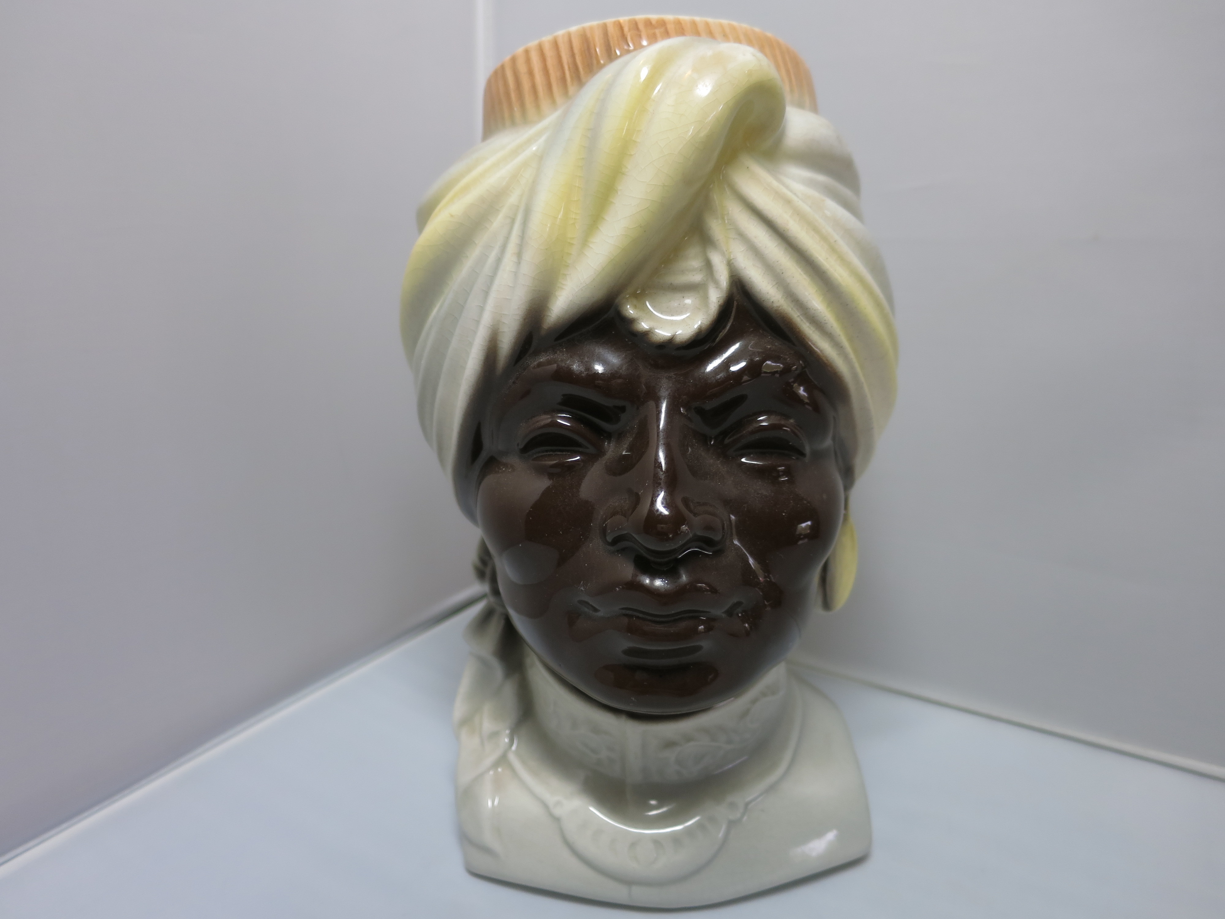 Royal Copely African Wall Pocket Vase Planter 1940s