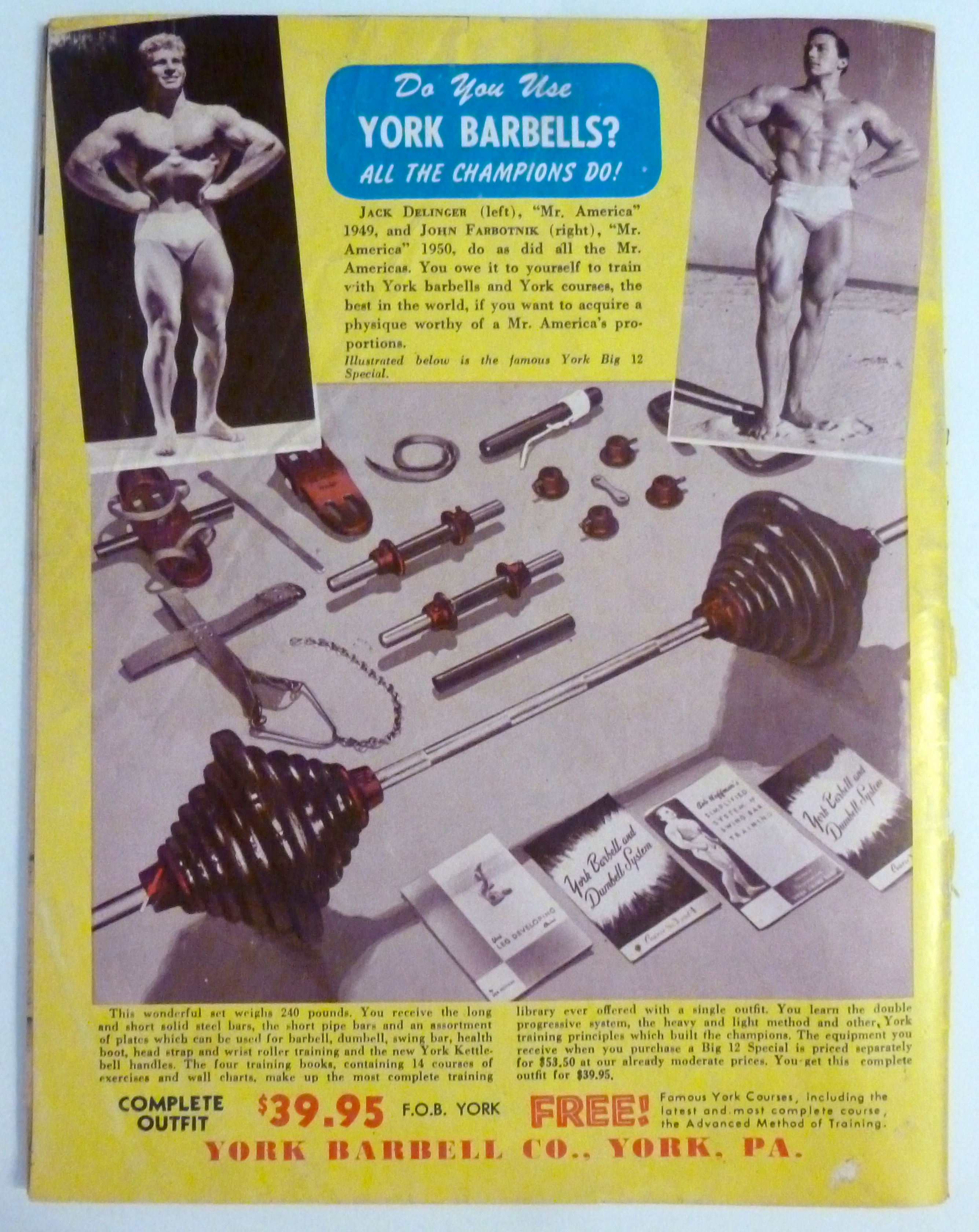 Strength & Health Magazine April 1952 Dave Sheppard