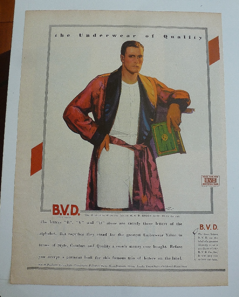 1929 B.V.D With Man In Bathrobe