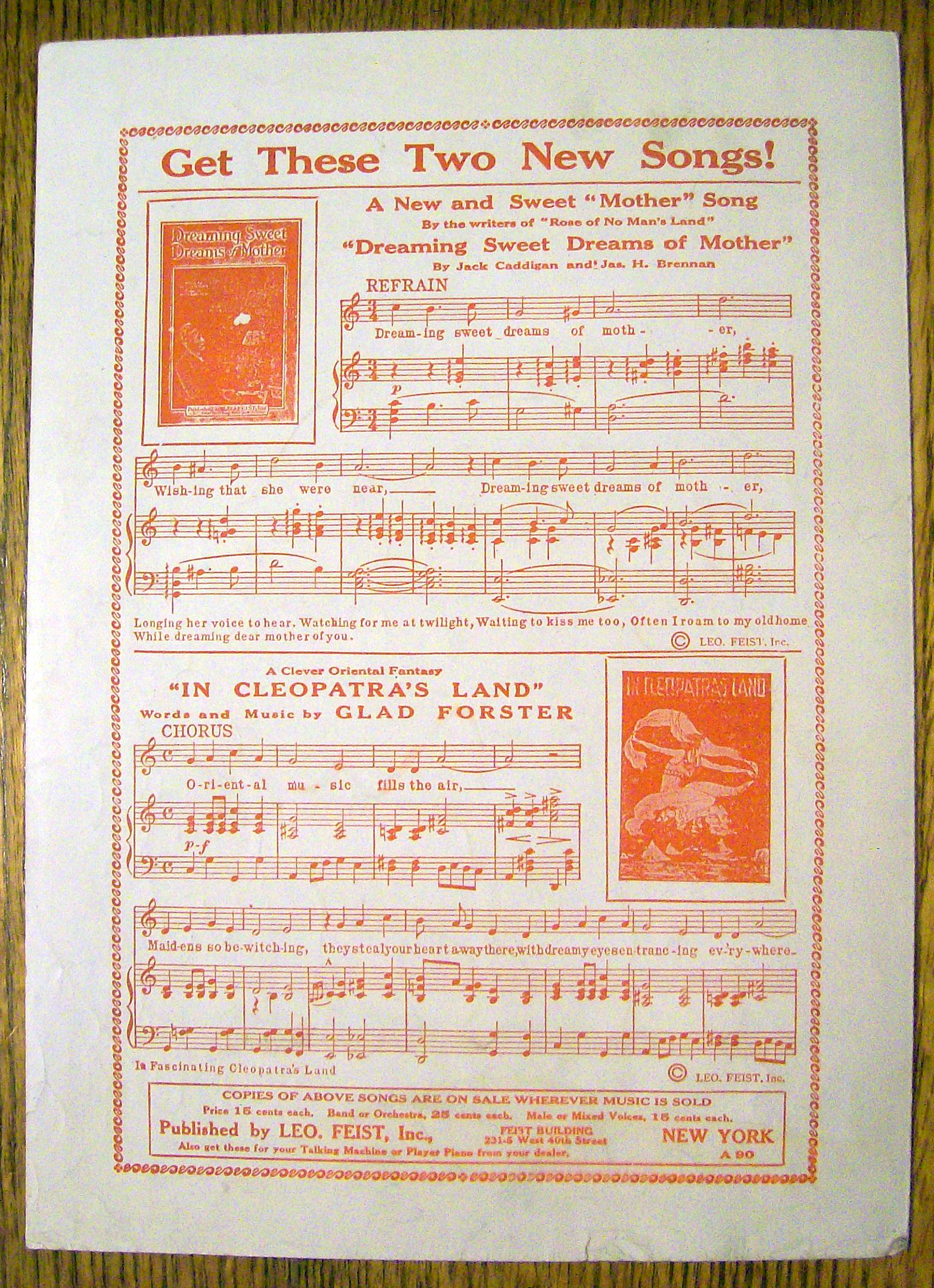 Sheet Music For 1918 Ja-Da By Bob Carleton