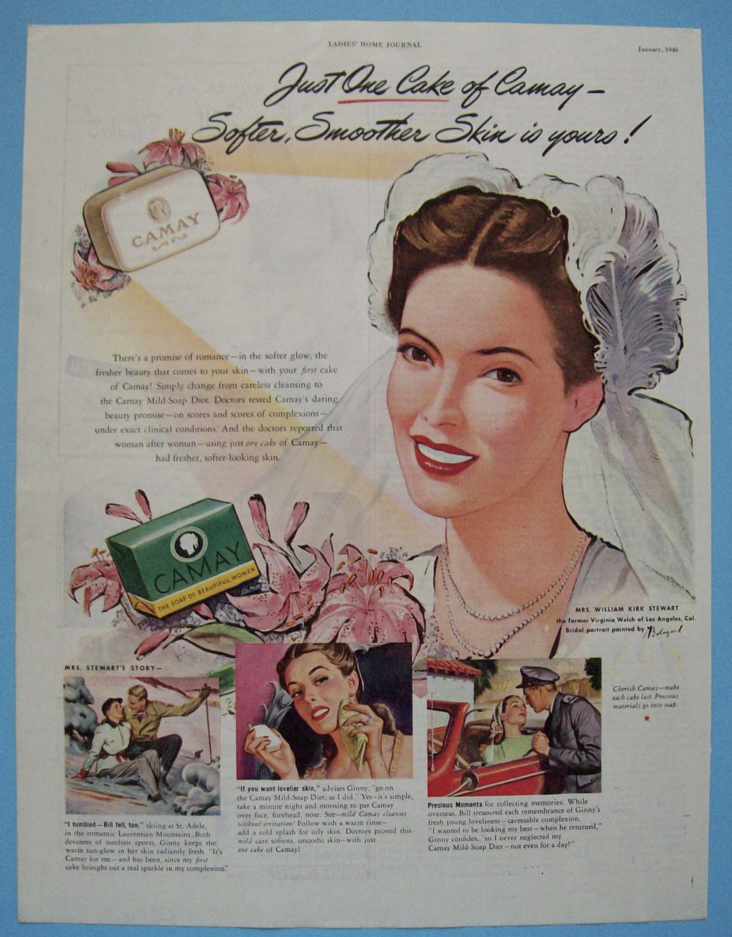 1946 Camay Soap with Lovely Bride