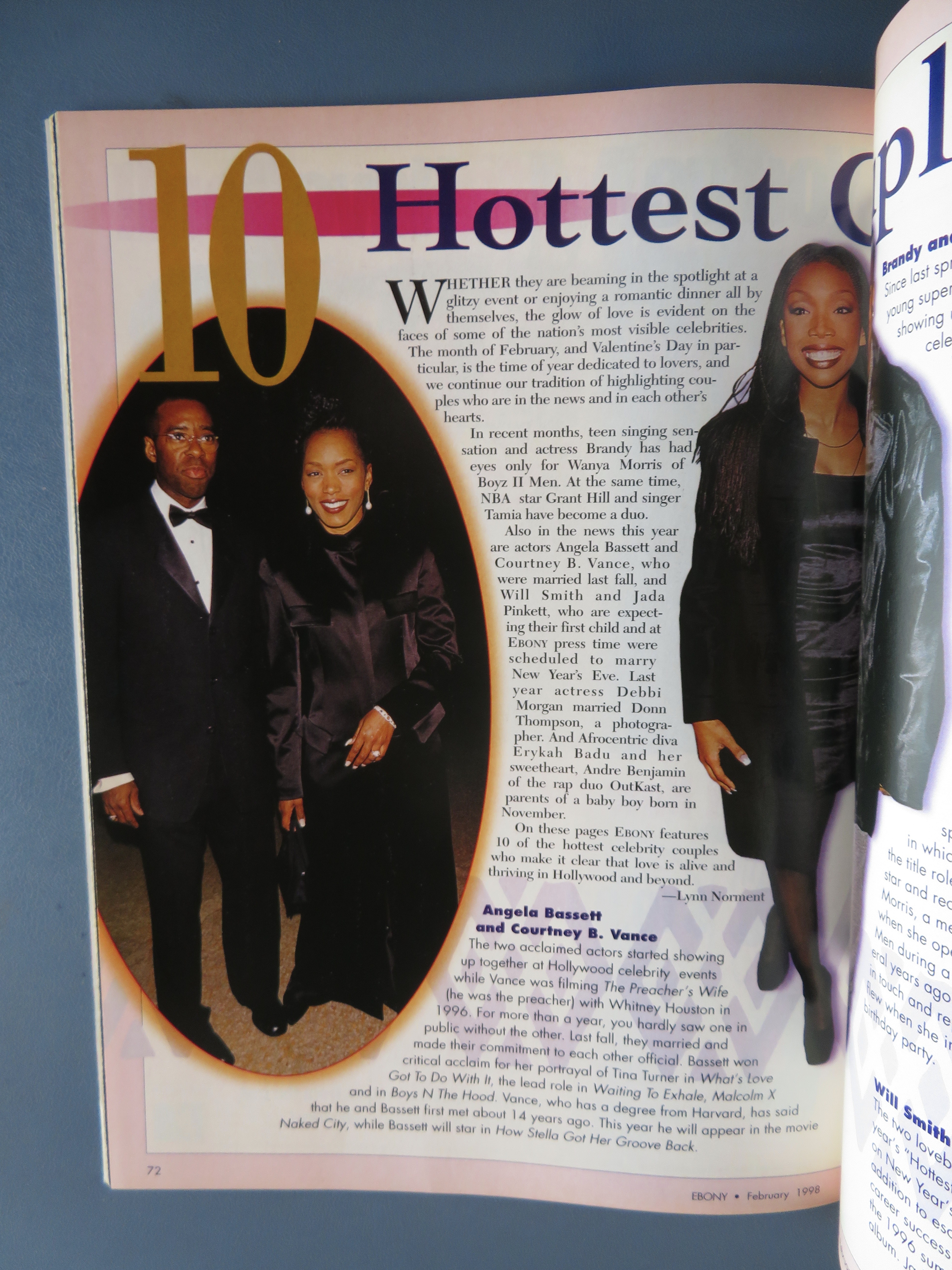 Ebony Magazine - February 1998 - 10 Hottest Couples