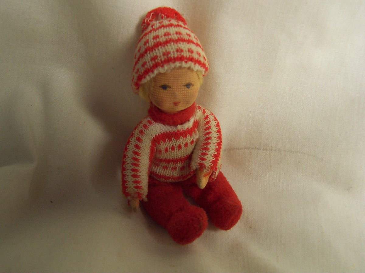 Cloth Miniature Doll Doll House Poseable Doll