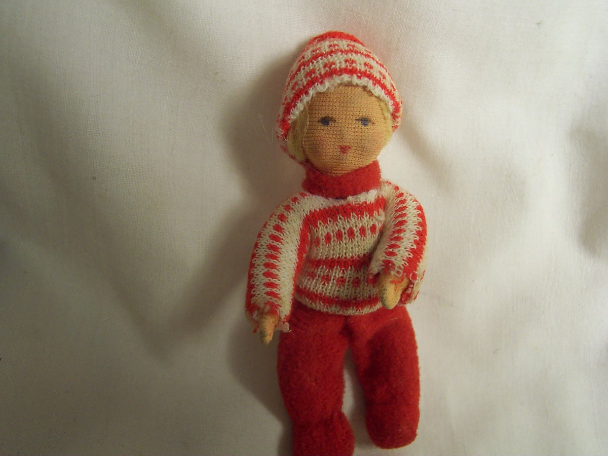Cloth Miniature Doll Doll House Poseable Doll