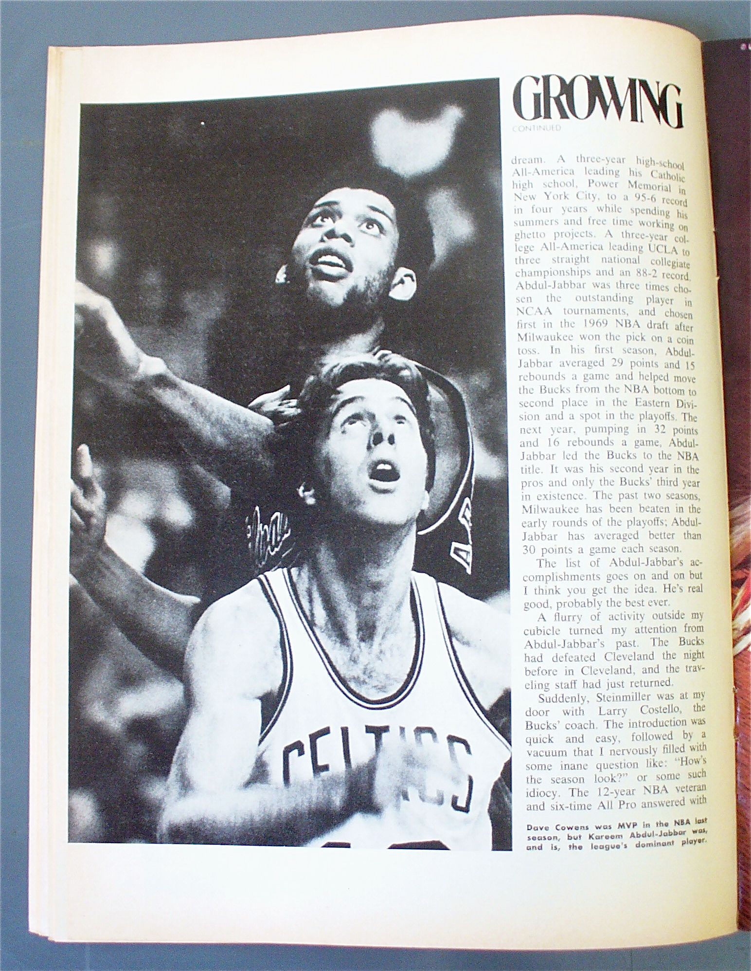Sports Magazine February 1974 Kareem Abdul Jabbar