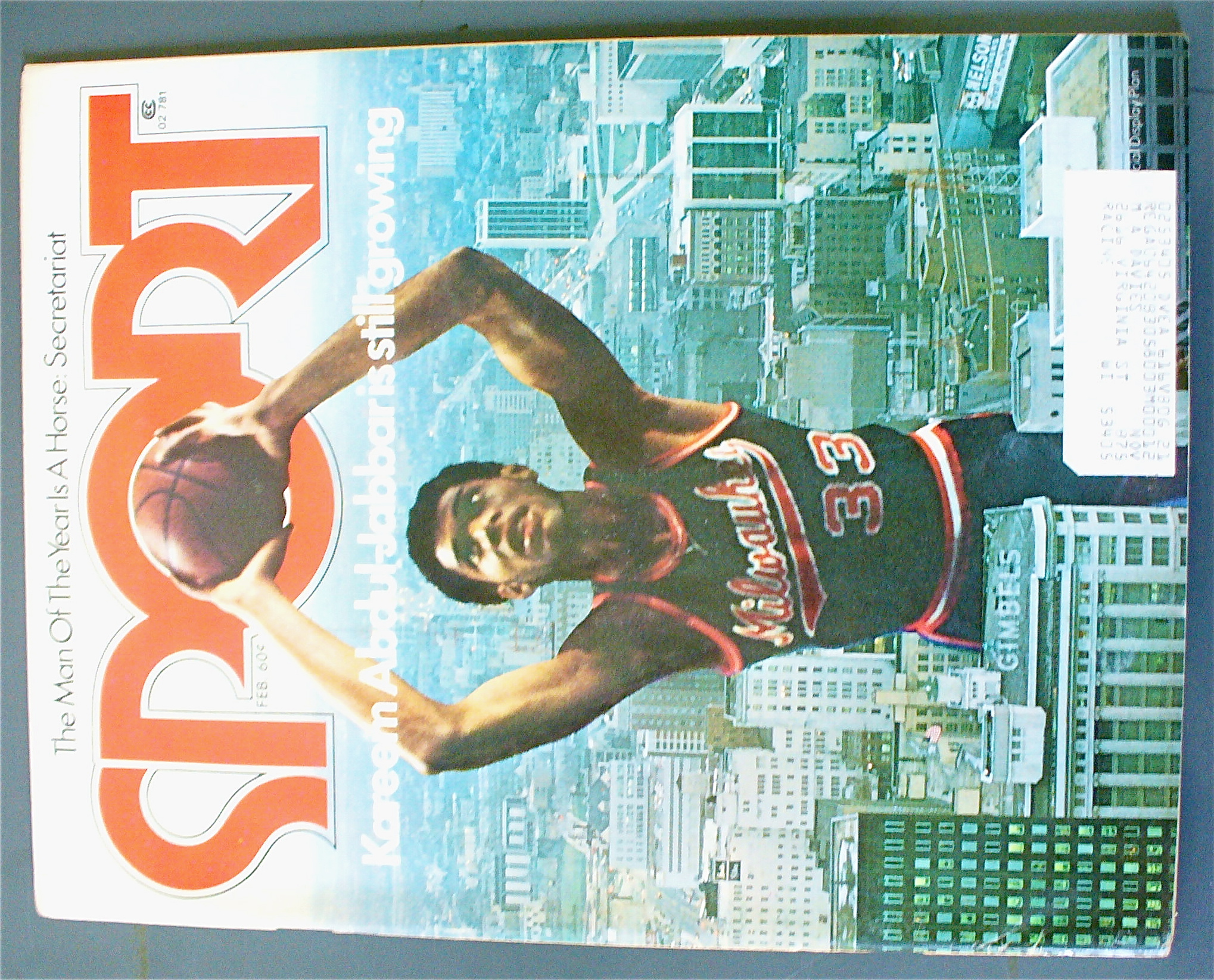 Sports Magazine February 1974 Kareem Abdul Jabbar