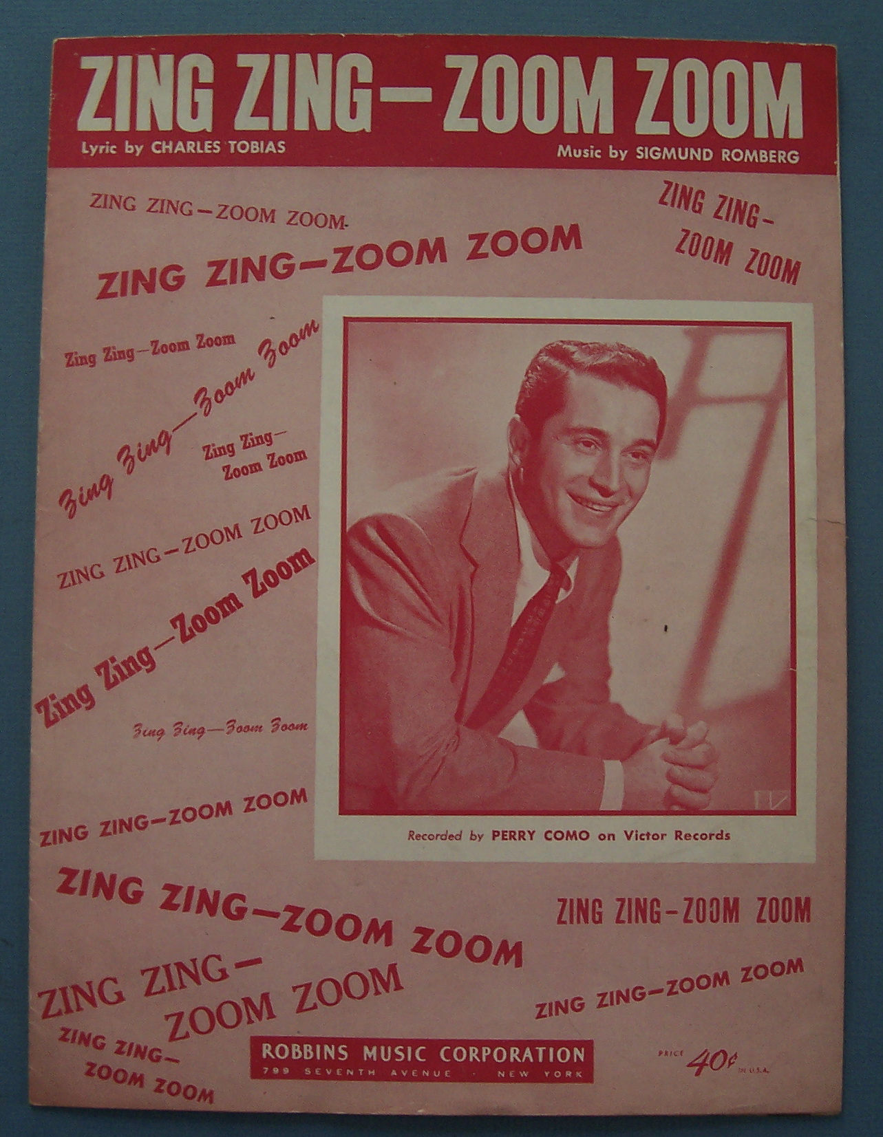 Sheet Music For 1950 Zing Zing - Zoom Zoom