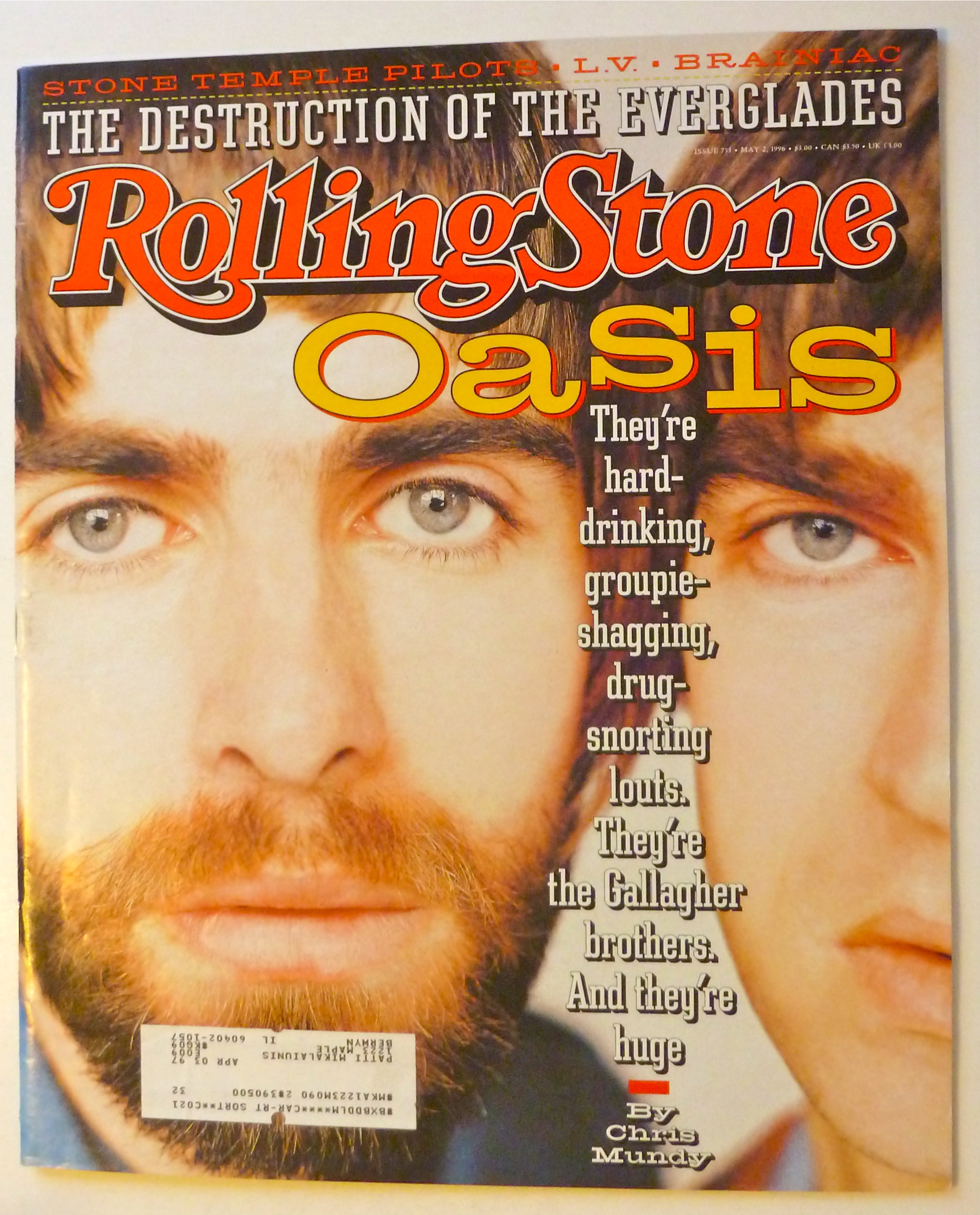 Rolling Stone Magazine May 2, 1996 Oasis