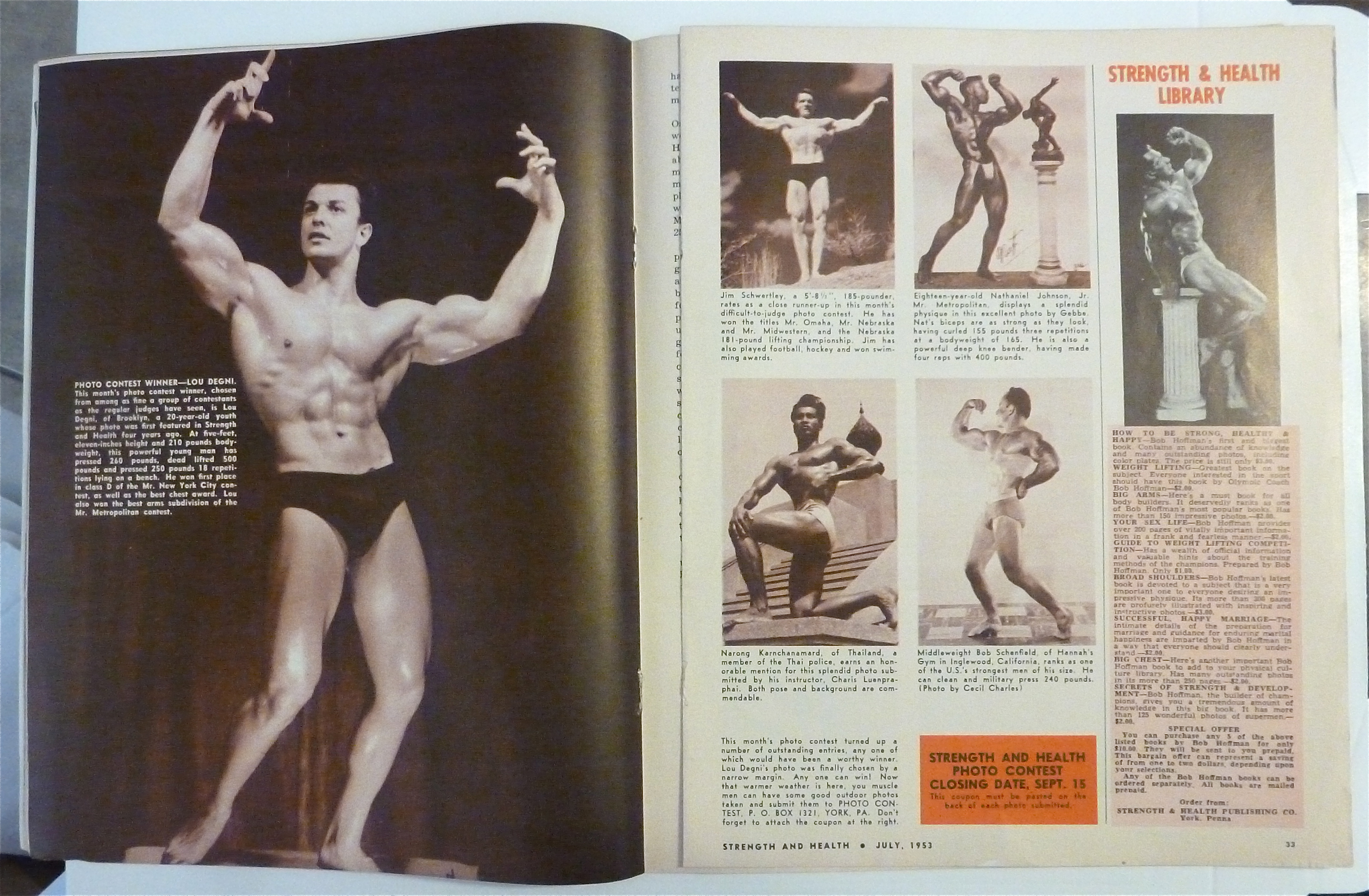 Strength & Health Magazine April 1953 John Leitgeb
