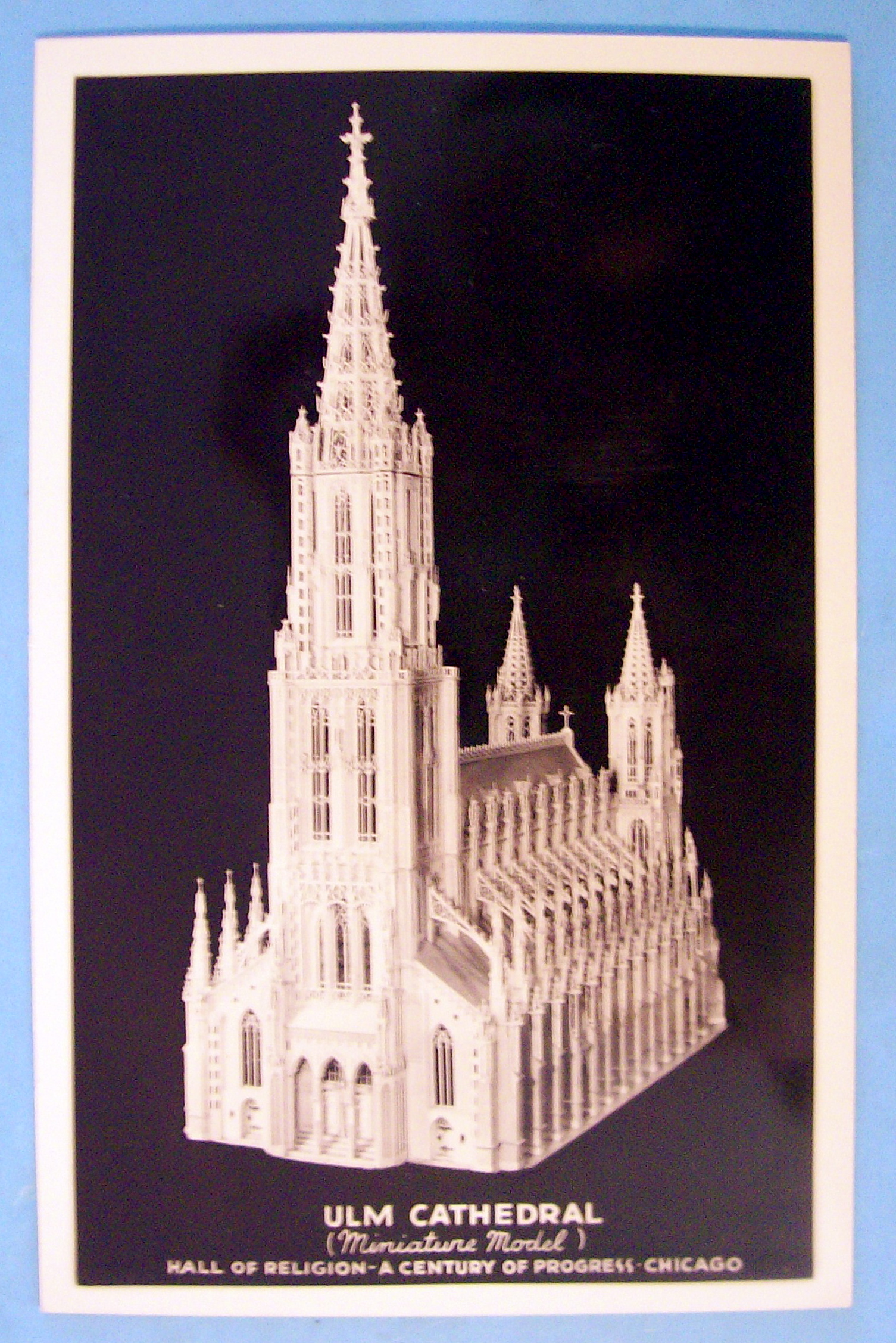 1933 Century of Progress, Ulm Cathedral Postcard
