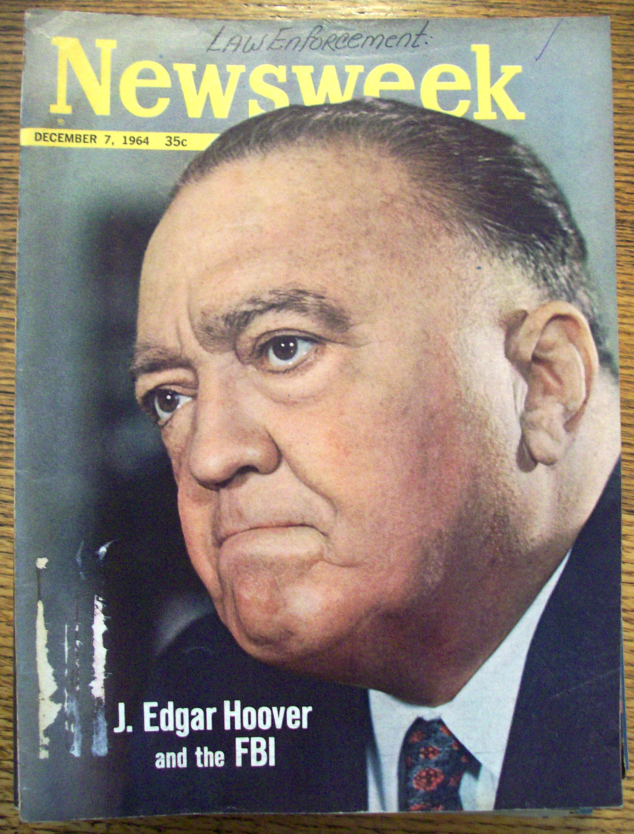 Newsweek Magazine December 7, 1964 J. Edgar Hoover