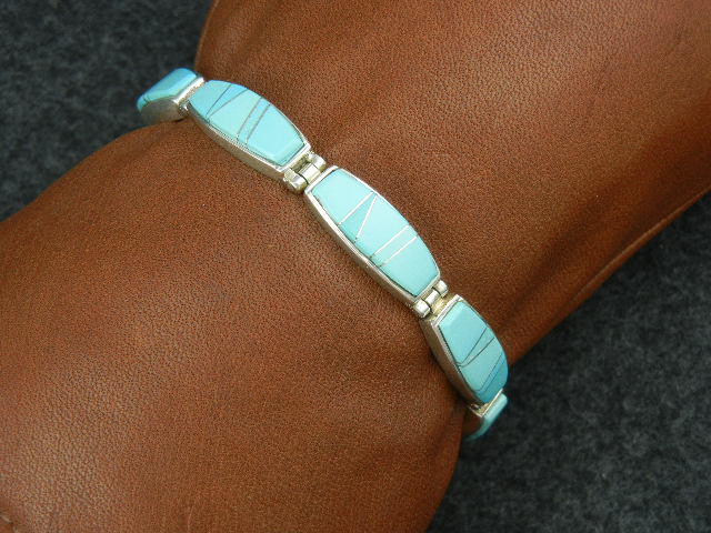 Calvin Begay Sleeping Beauty Turquoise Sterling Silver