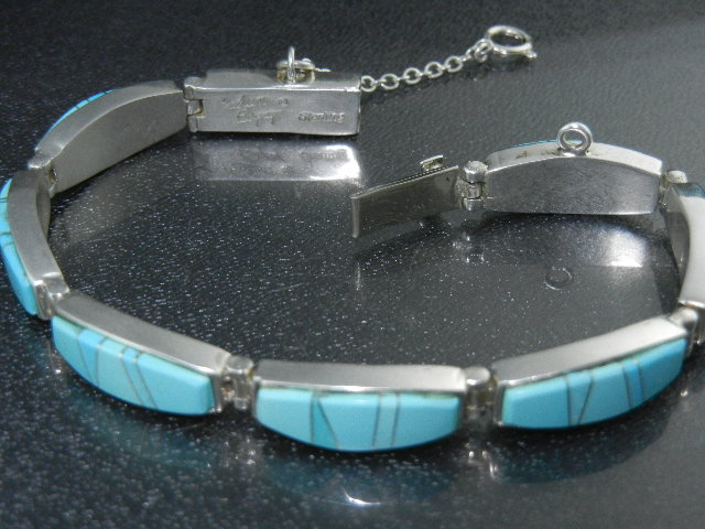 Calvin Begay Sleeping Beauty Turquoise Sterling Silver
