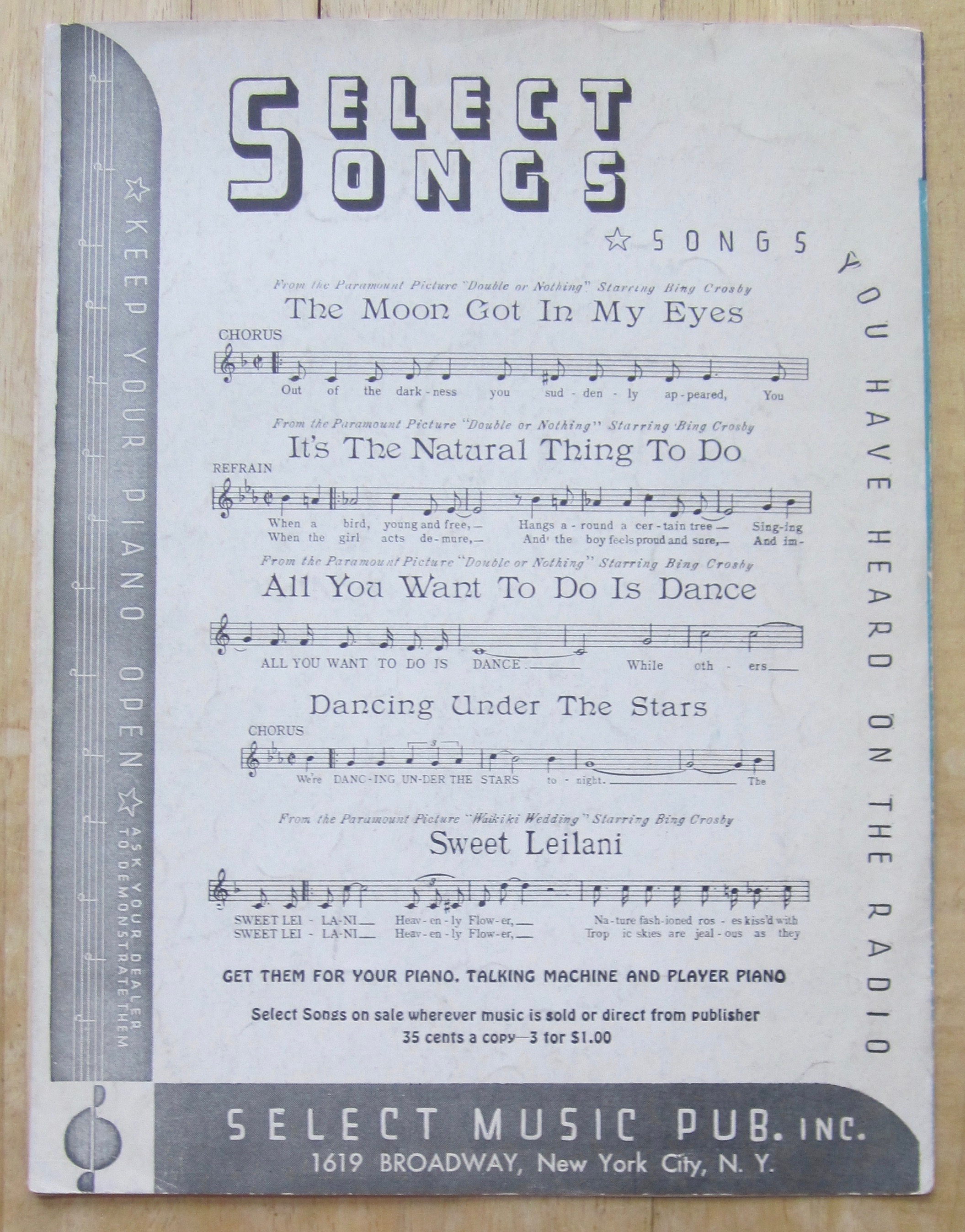 1937 Sweet Leilani by Harry Owens (Bing Crosby Cover)