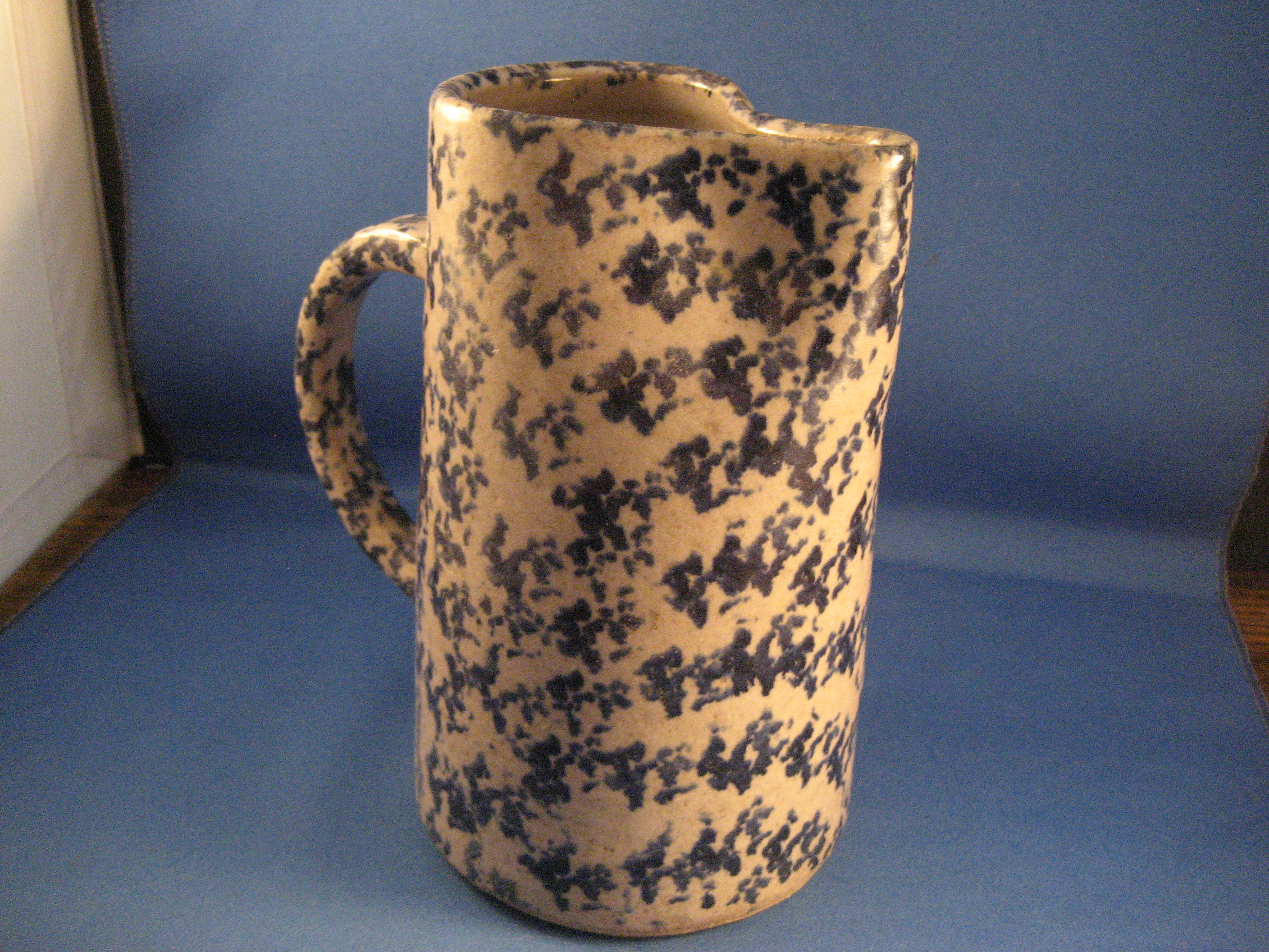 Spongeware or Spatterware Pottery Milk Pitcher