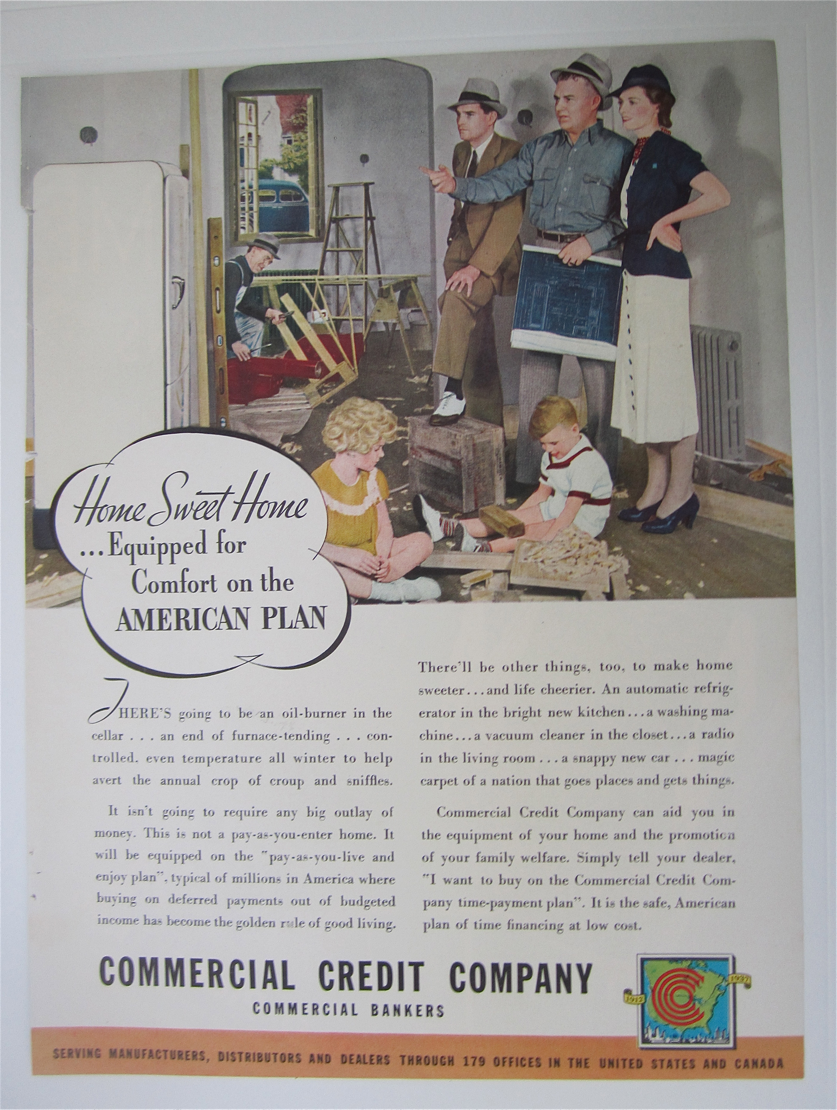 1937 Commercial Credit Company with American Plan