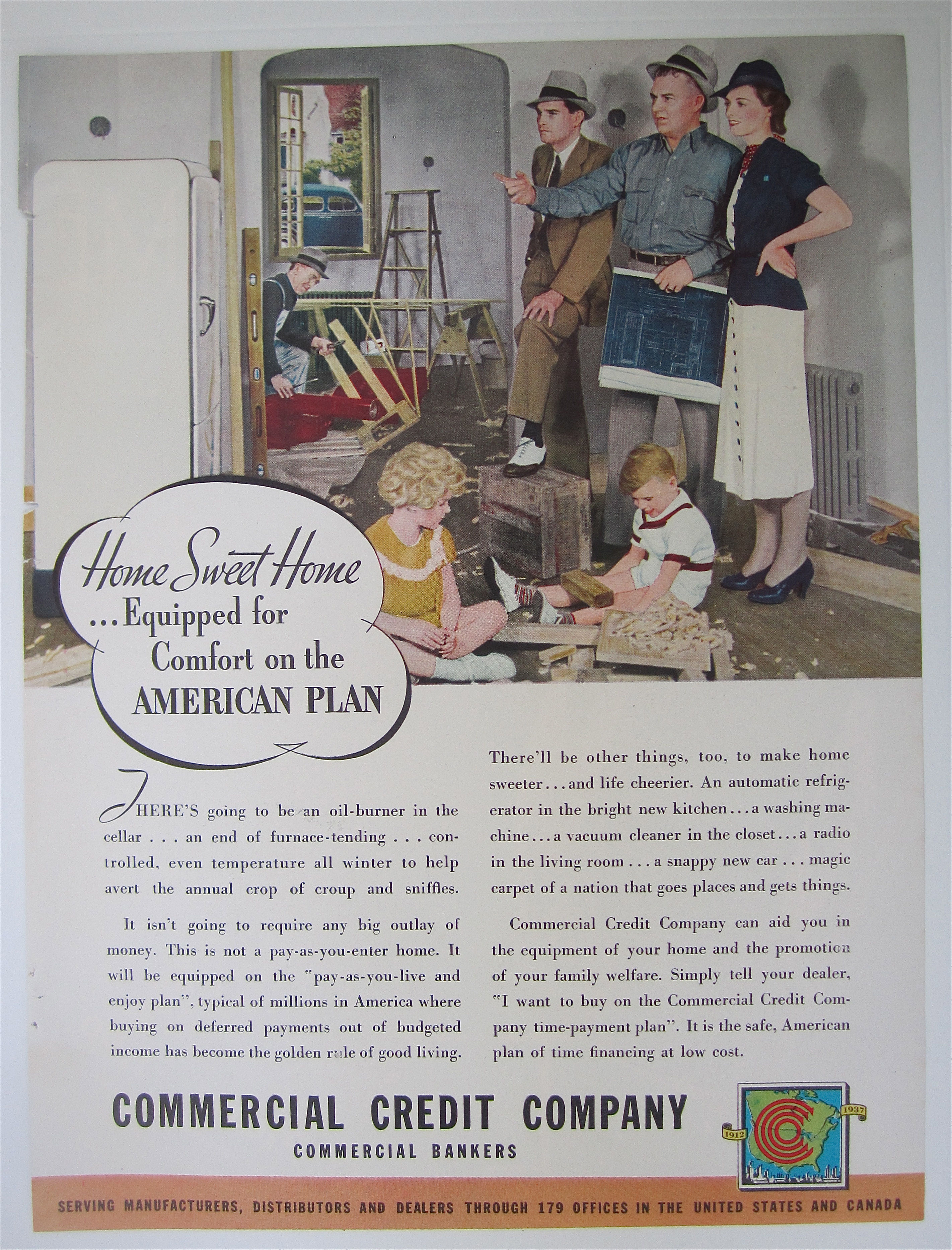1937 Commercial Credit Company with American Plan