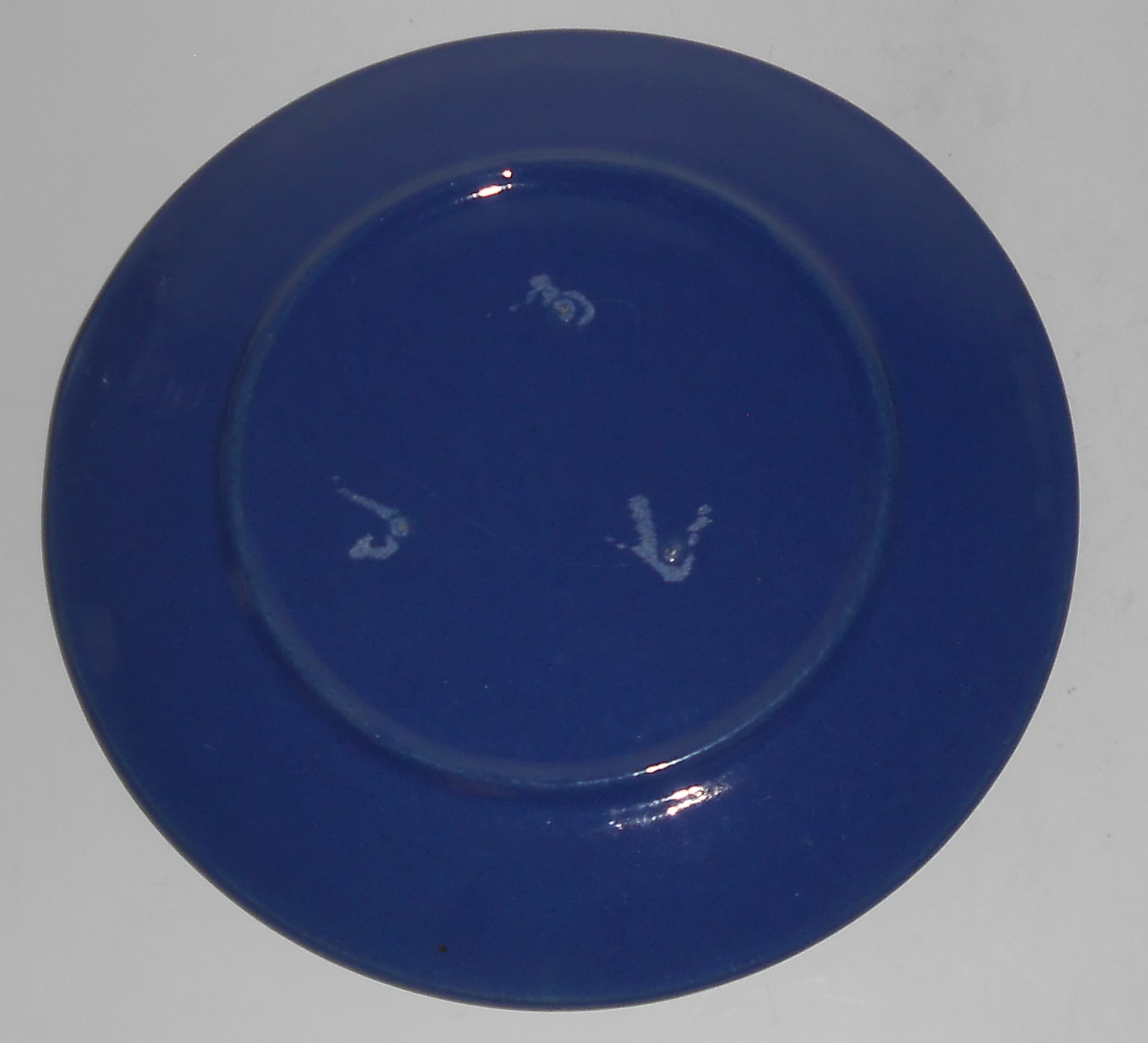 Bauer Pottery Ring Ware 1st Period Cobalt 7-3/4'' Plate