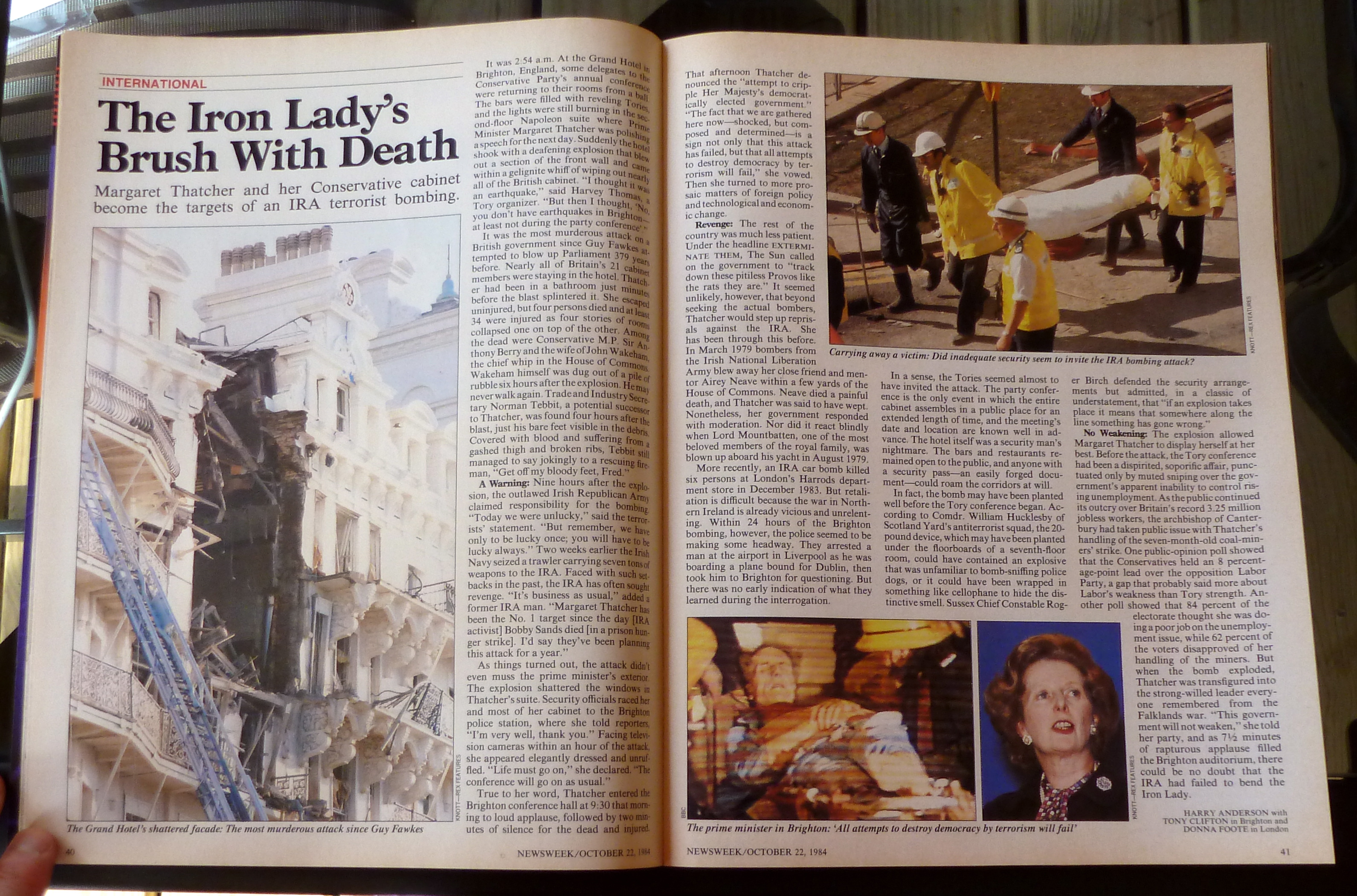 Newsweek Magazine-October 22, 1984-Media On Trial
