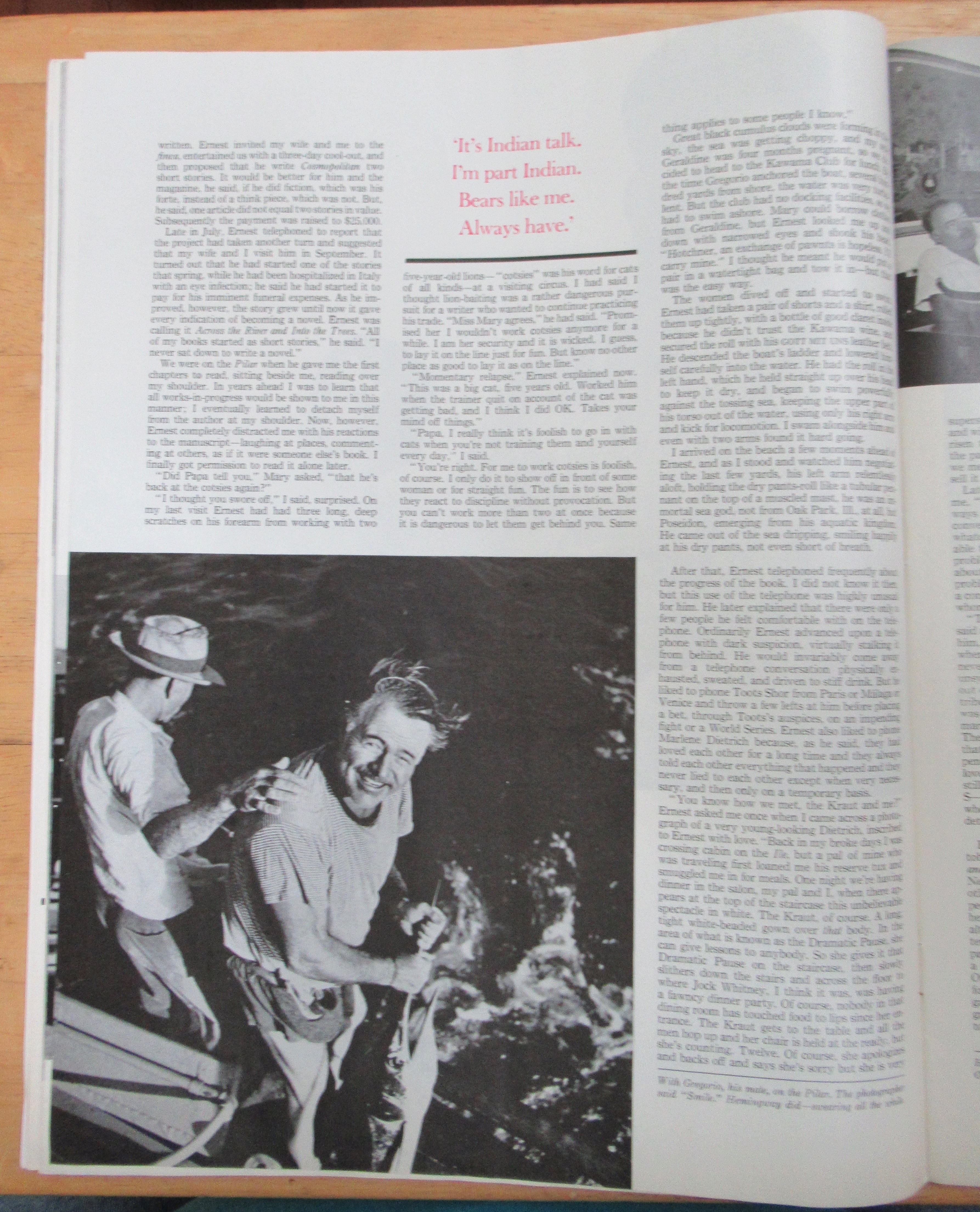 Saturday Evening Post Magazine March 12, 1966 Hemingway