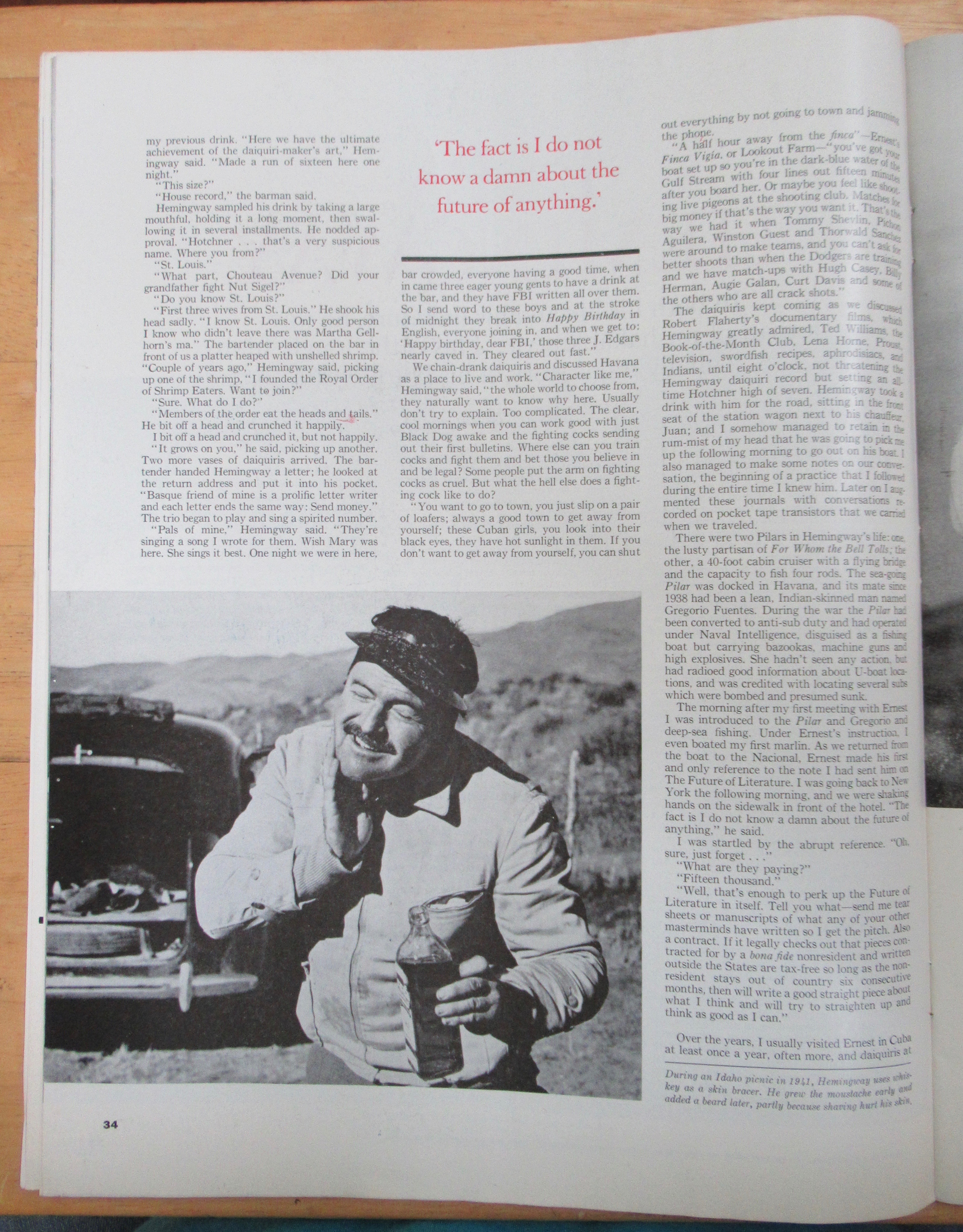 Saturday Evening Post Magazine March 12, 1966 Hemingway