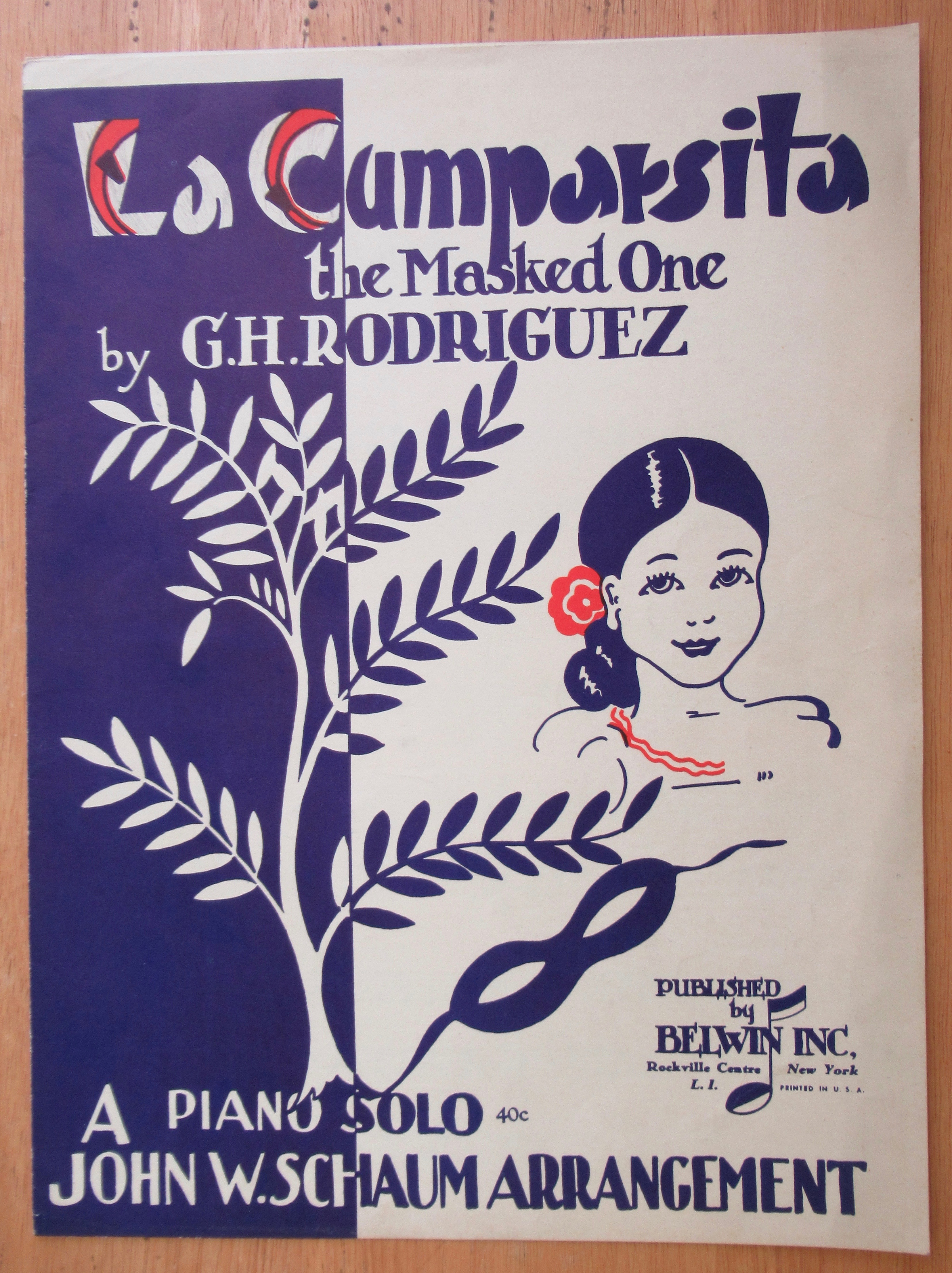 1944 La Cumparsita (The Masked One) Sheet Music