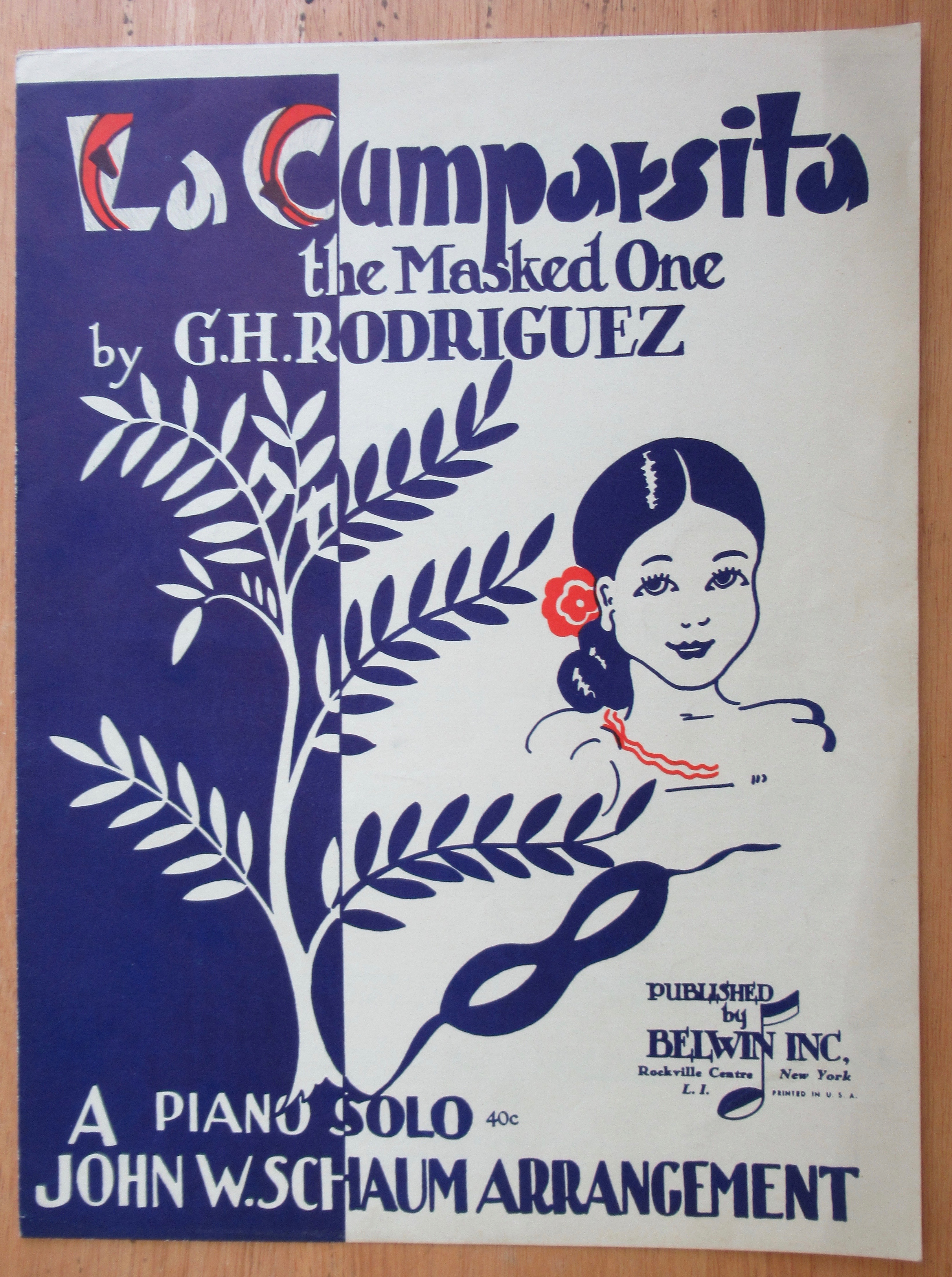 1944 La Cumparsita (The Masked One) Sheet Music