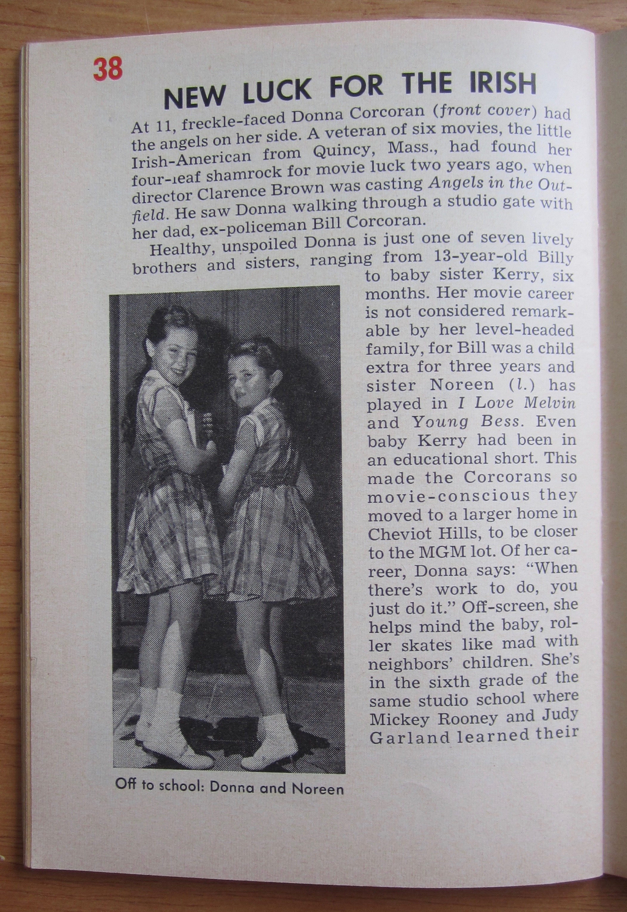 Quick Magazine March 16, 1953 Donna Corcoran