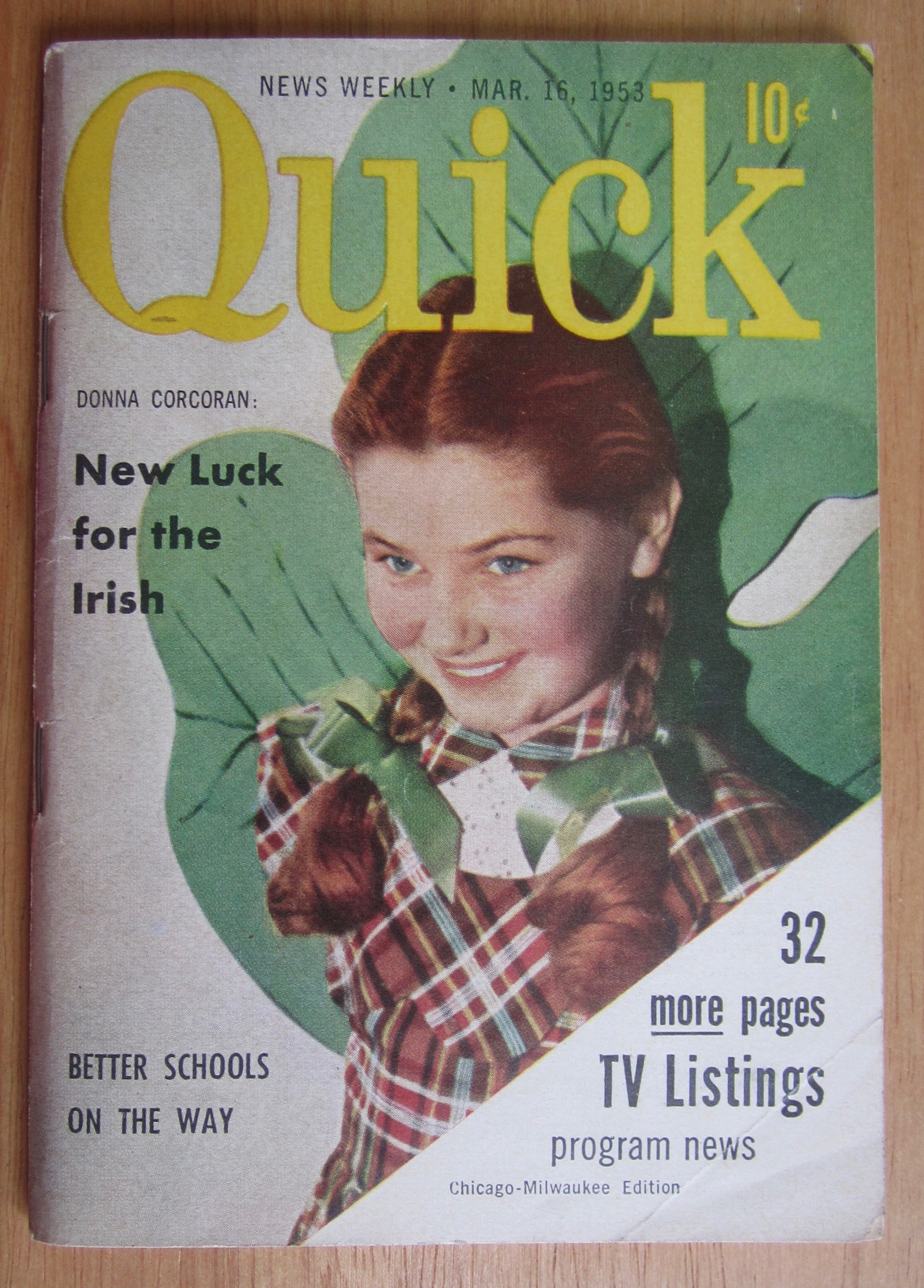 Quick Magazine March 16, 1953 Donna Corcoran