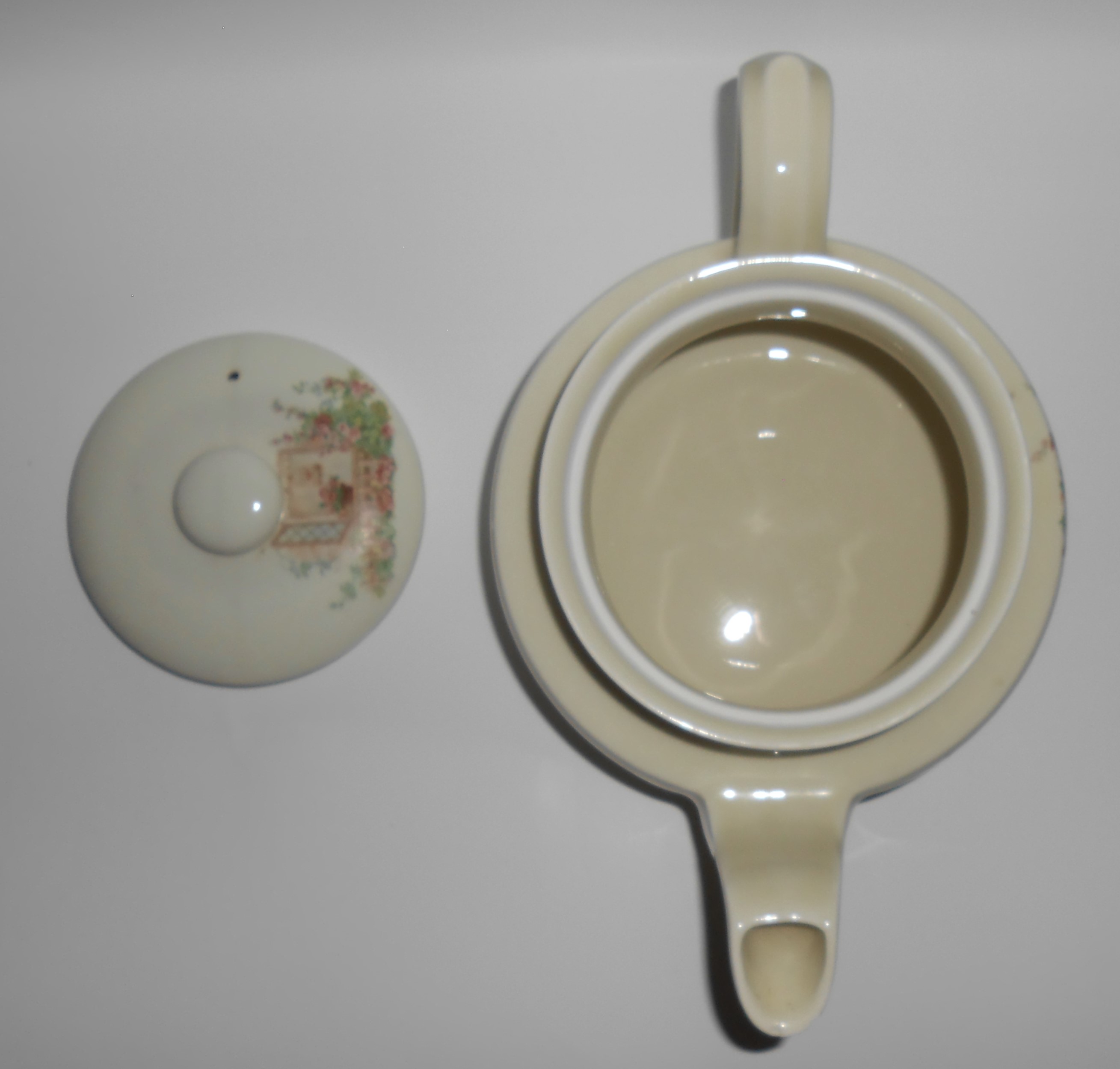 Coors Pottery Open Window LARGE Teapot W/Lid