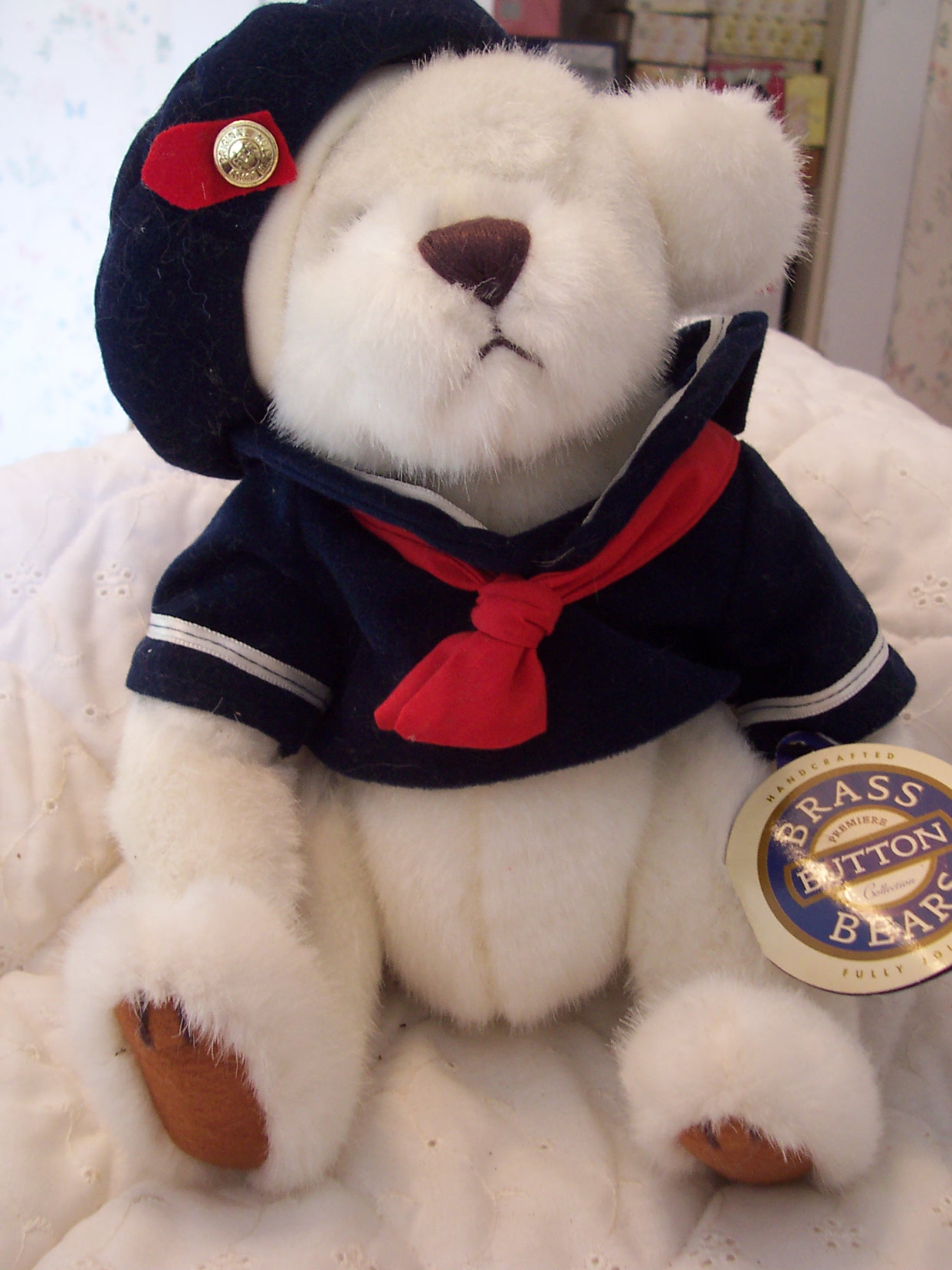 Brass Button Bear Taylor Bear of Happiness