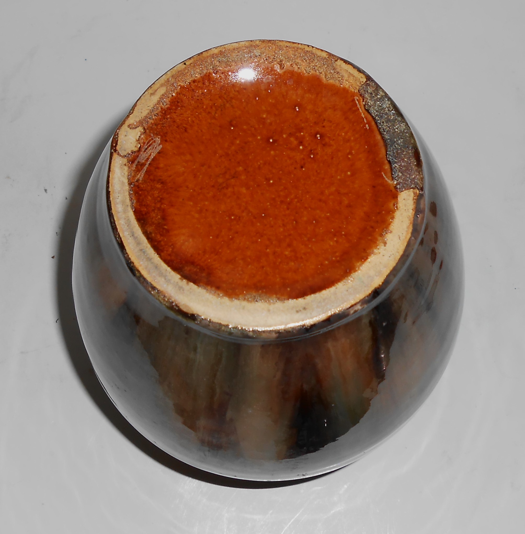 Brush McCoy Pottery Brown Onyx #050 Art Vase #2
