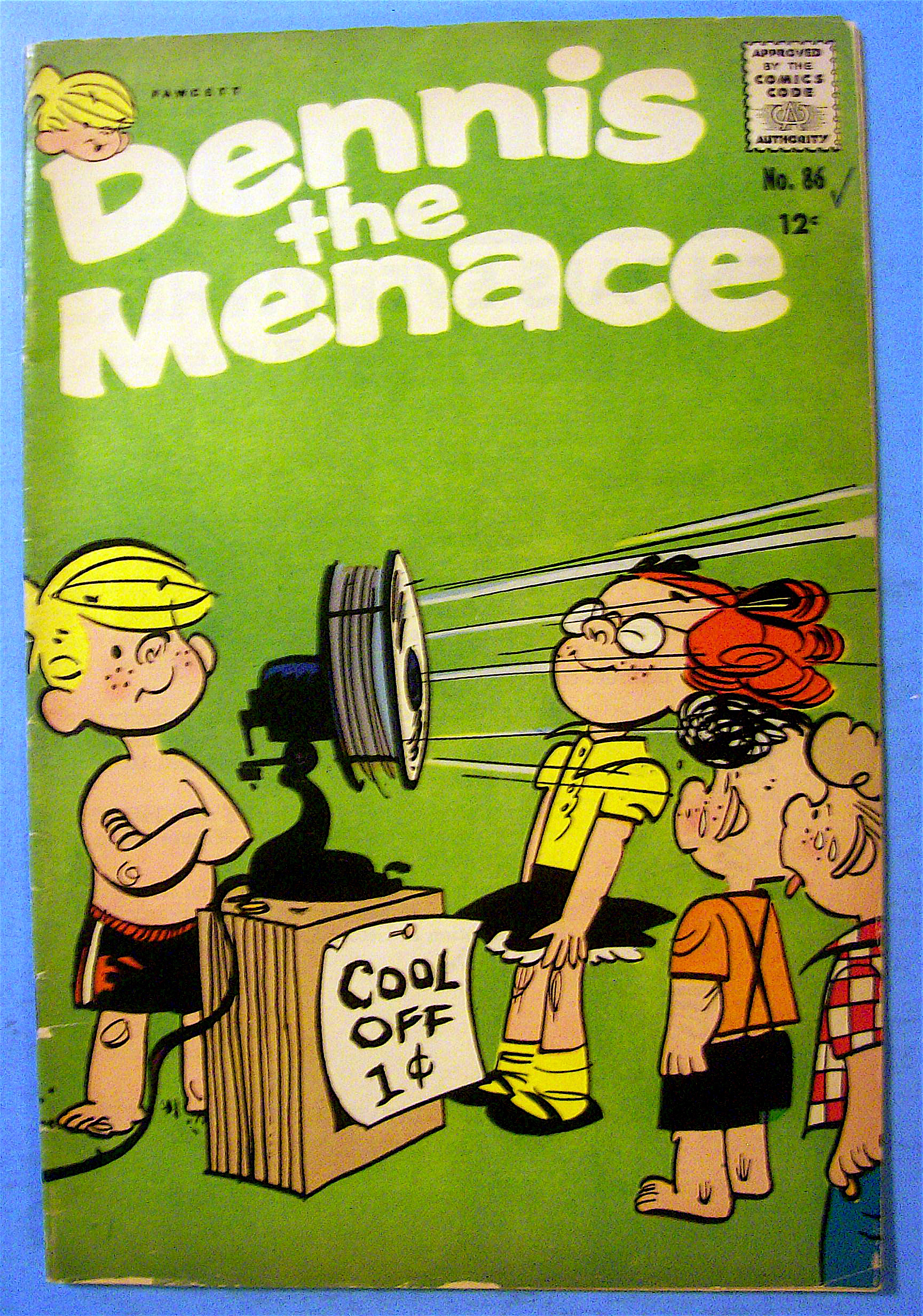 Dennis The Menace Comic #86 September 1966 Kitty-Pillar