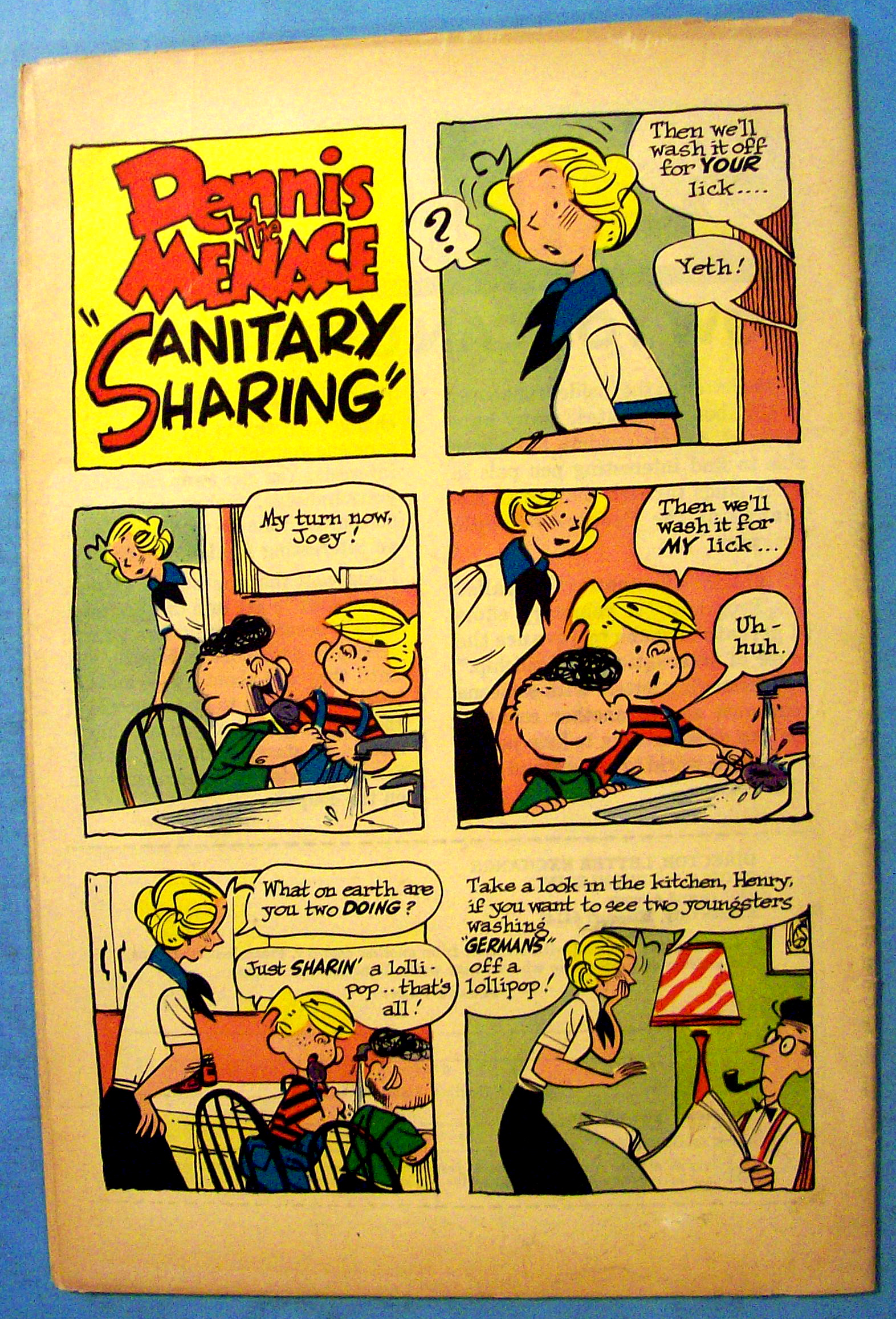 Dennis The Menace Comic #86 September 1966 Kitty-Pillar