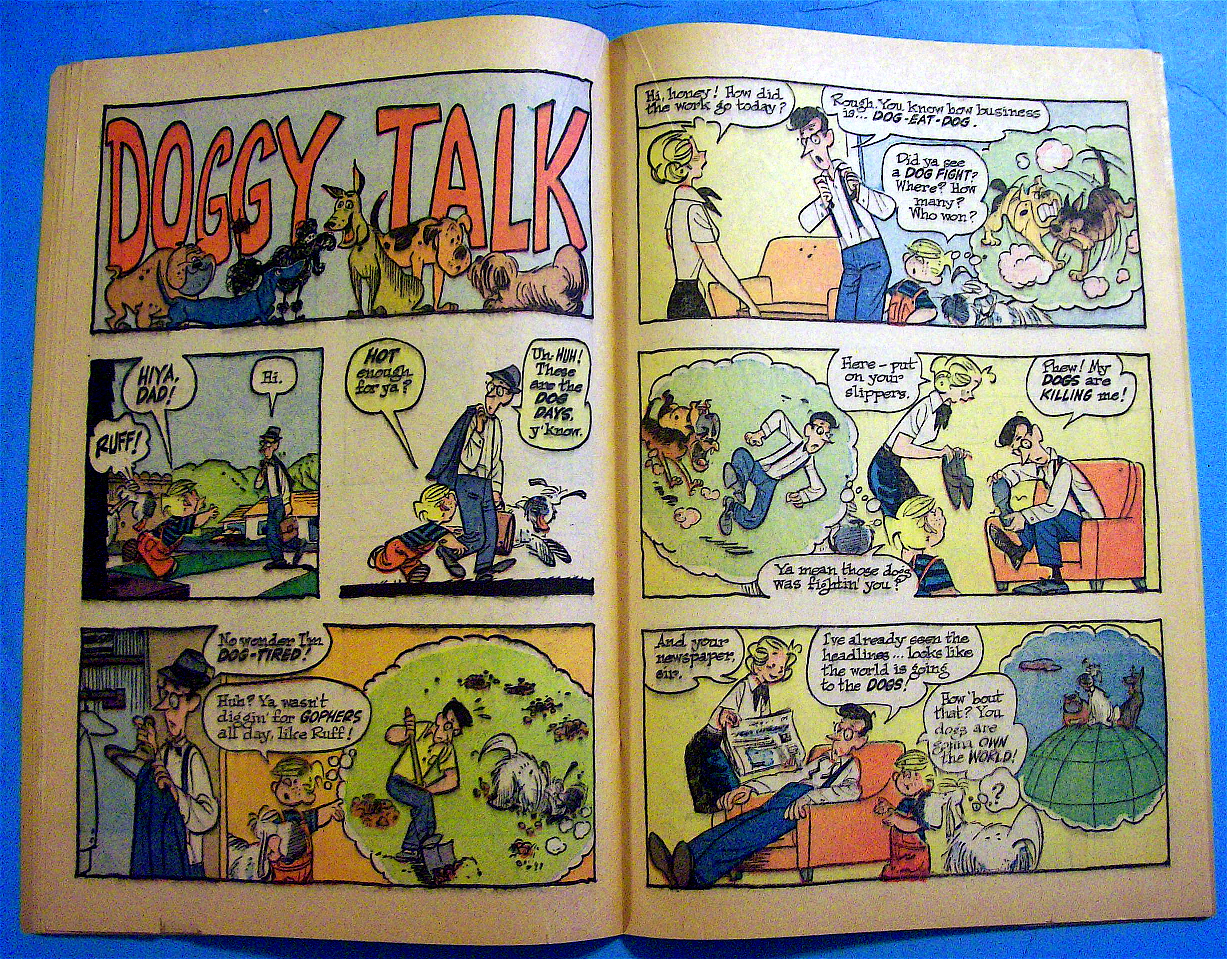 Dennis The Menace Comic #86 September 1966 Kitty-Pillar
