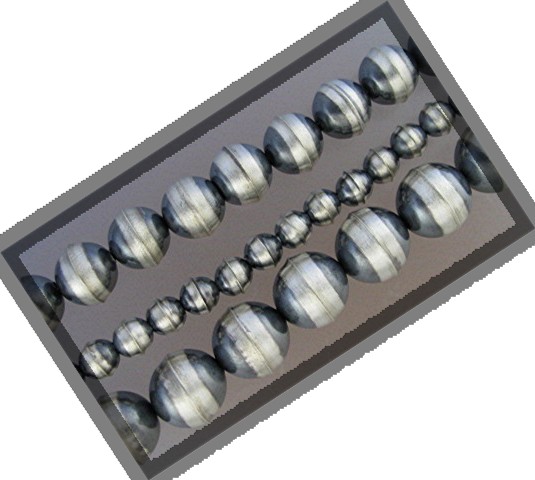 Necklace Sterling Silver 3 Strand Beads