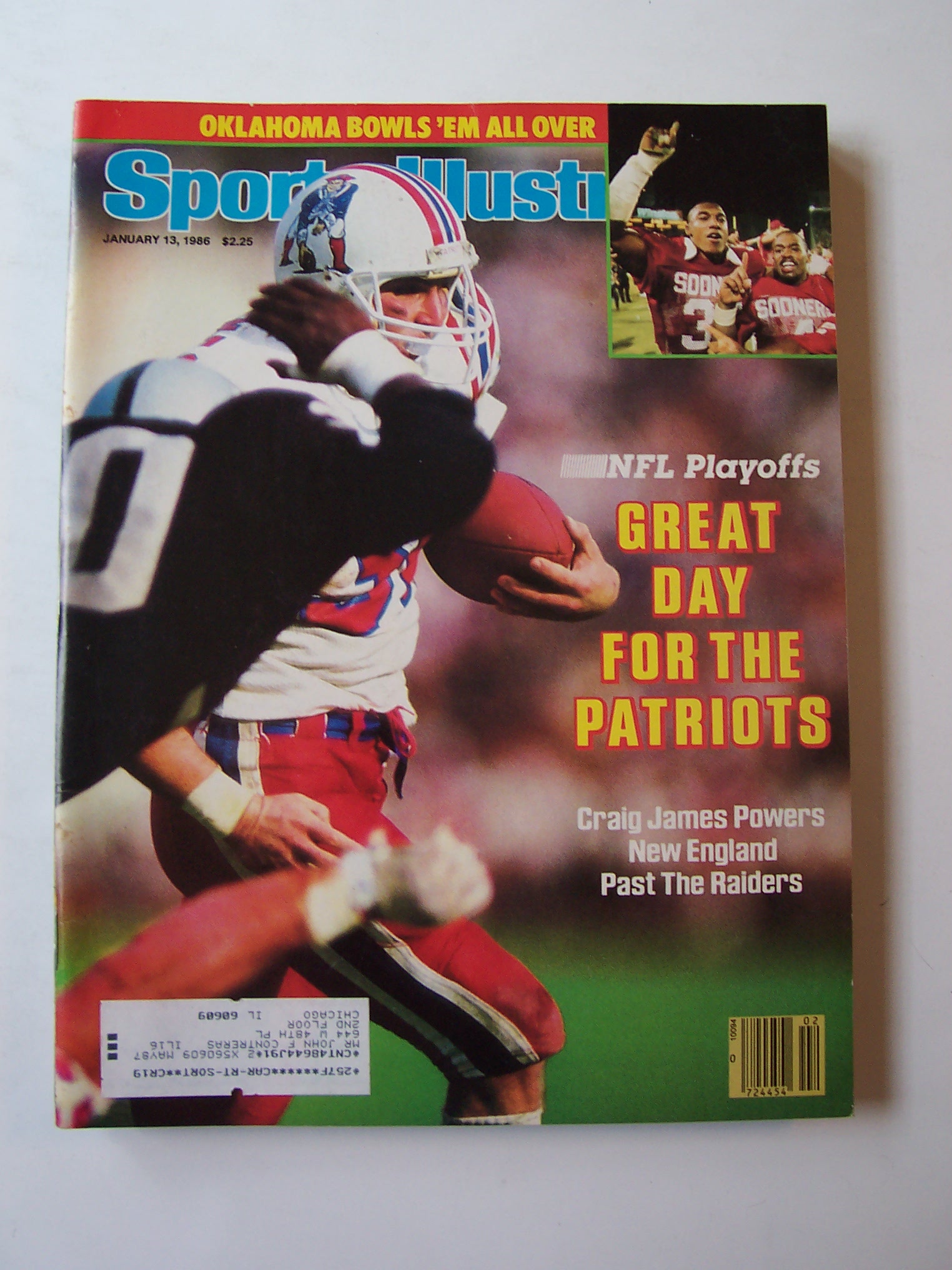 Sports Illustrated Magazine -Jan 13, 1986- Craig James