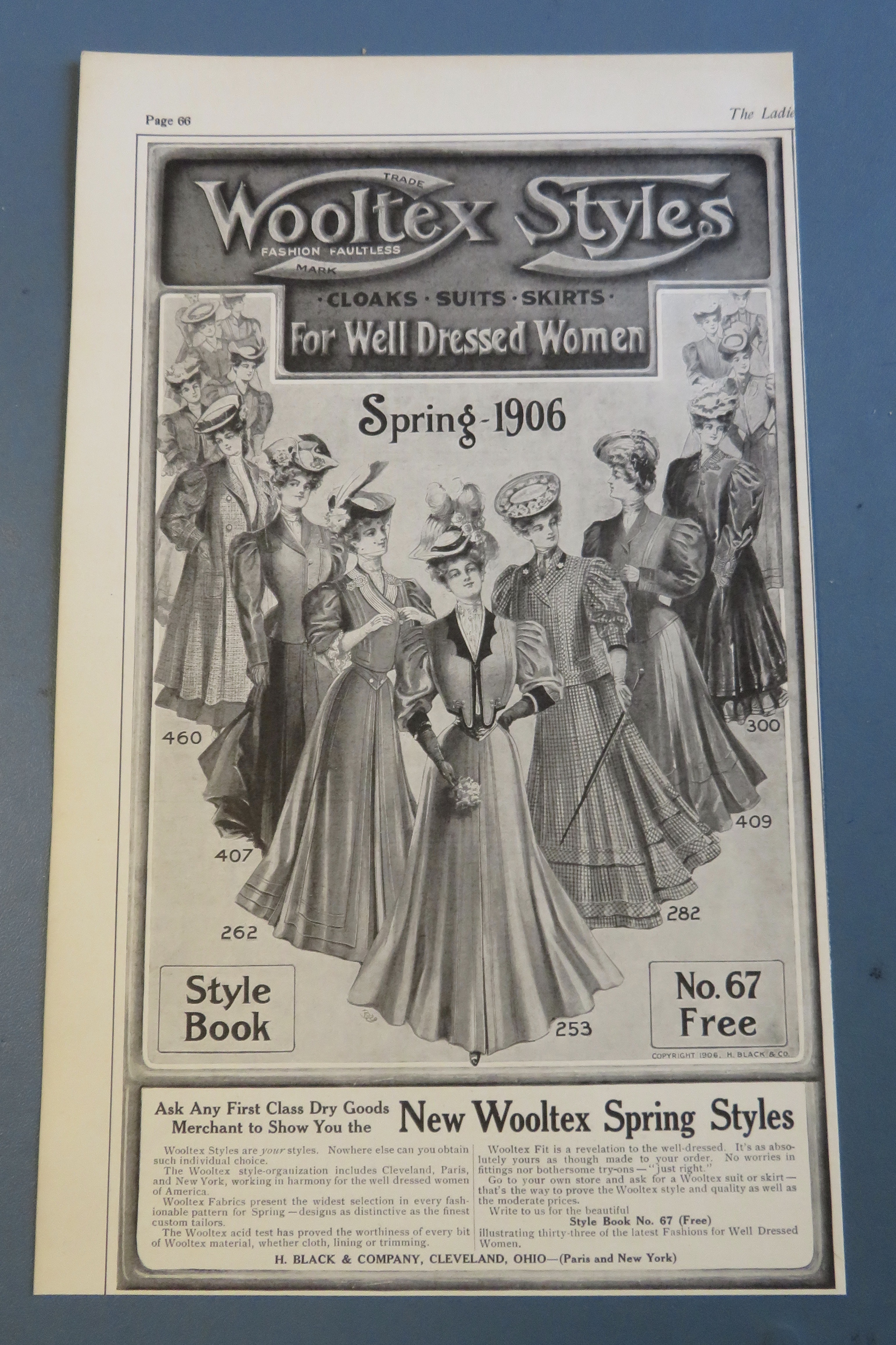1906 Wooltex Spring Style with Women Wearing Dresses
