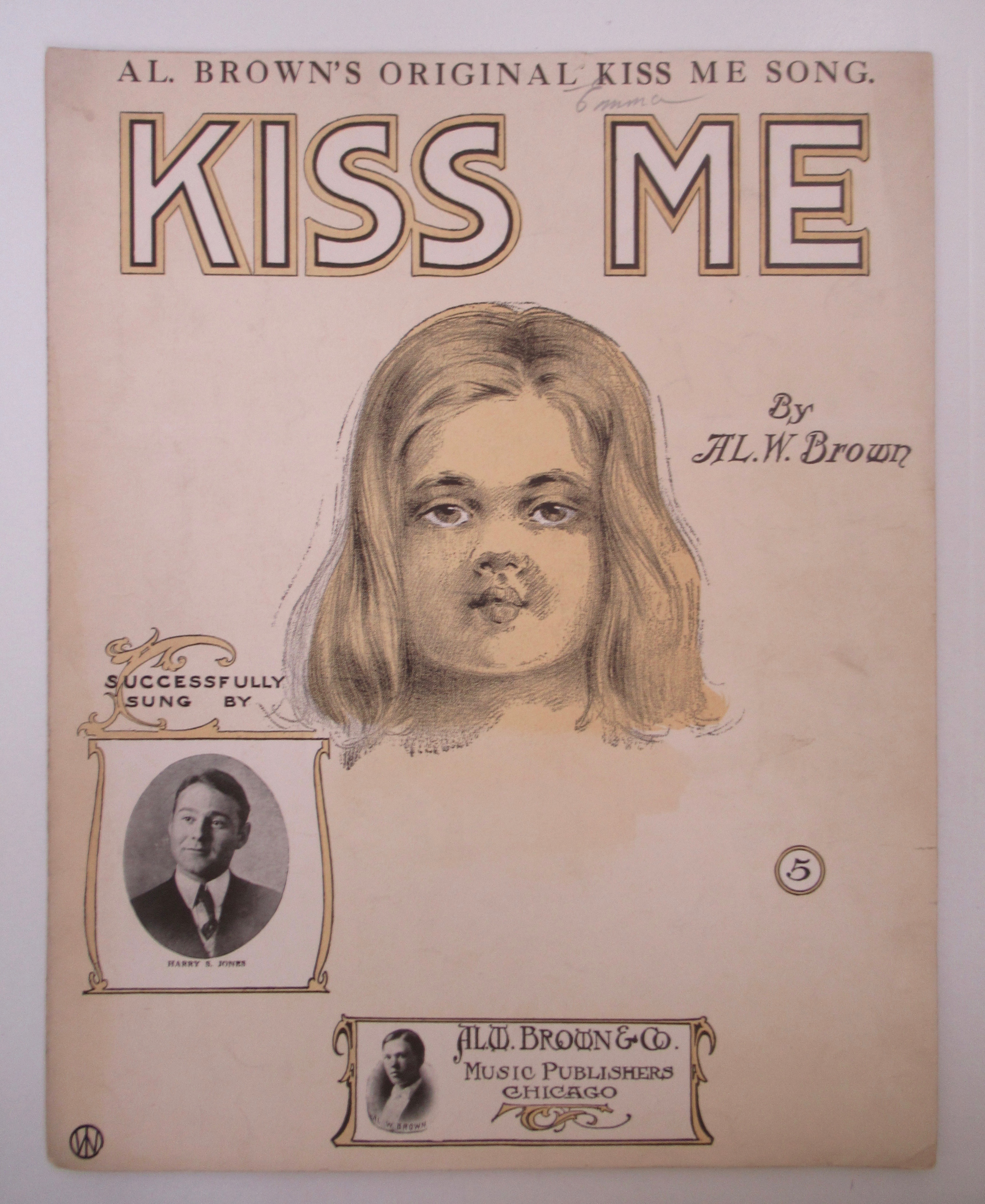 1908 Kiss Me Sheet Music