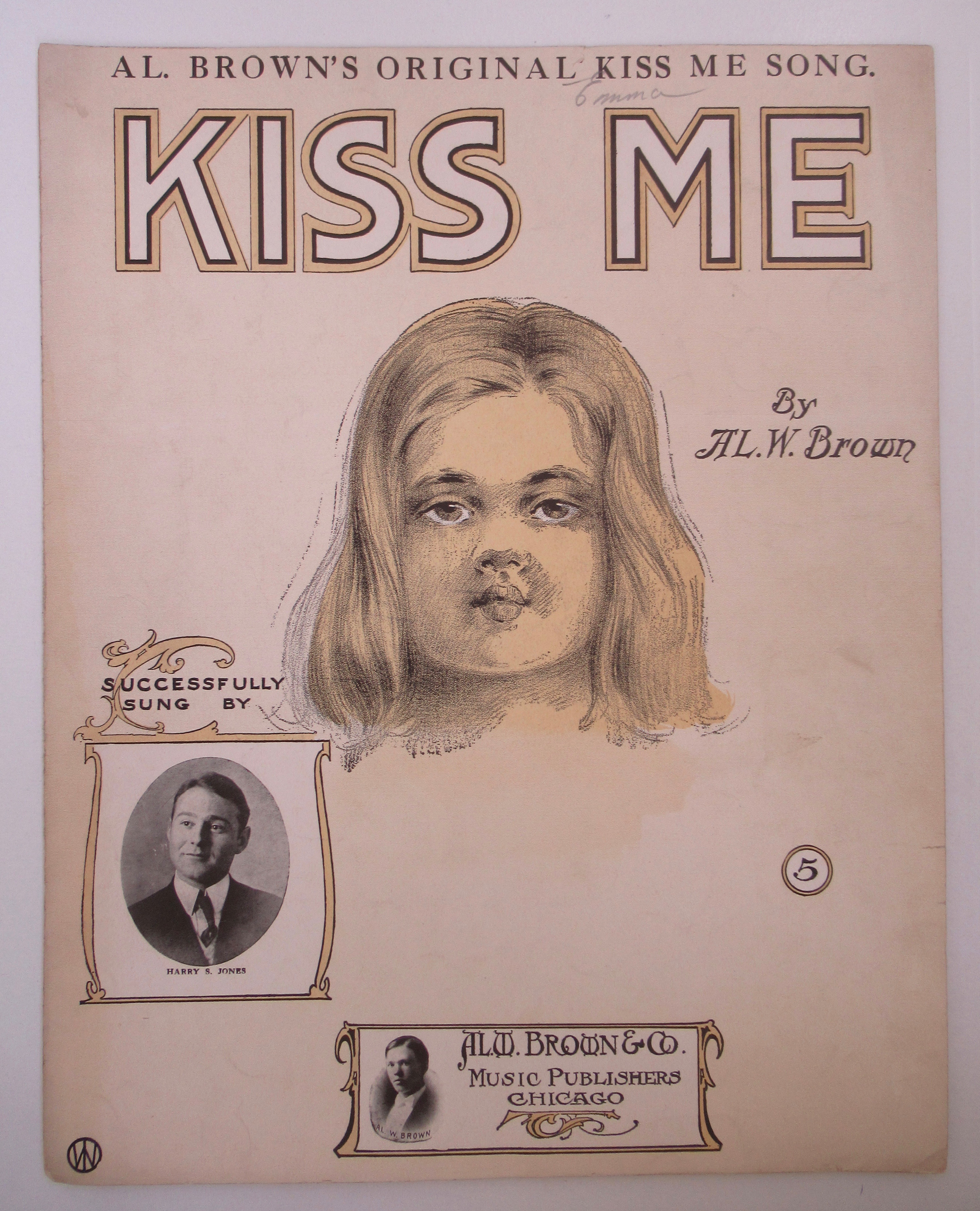 1908 Kiss Me Sheet Music