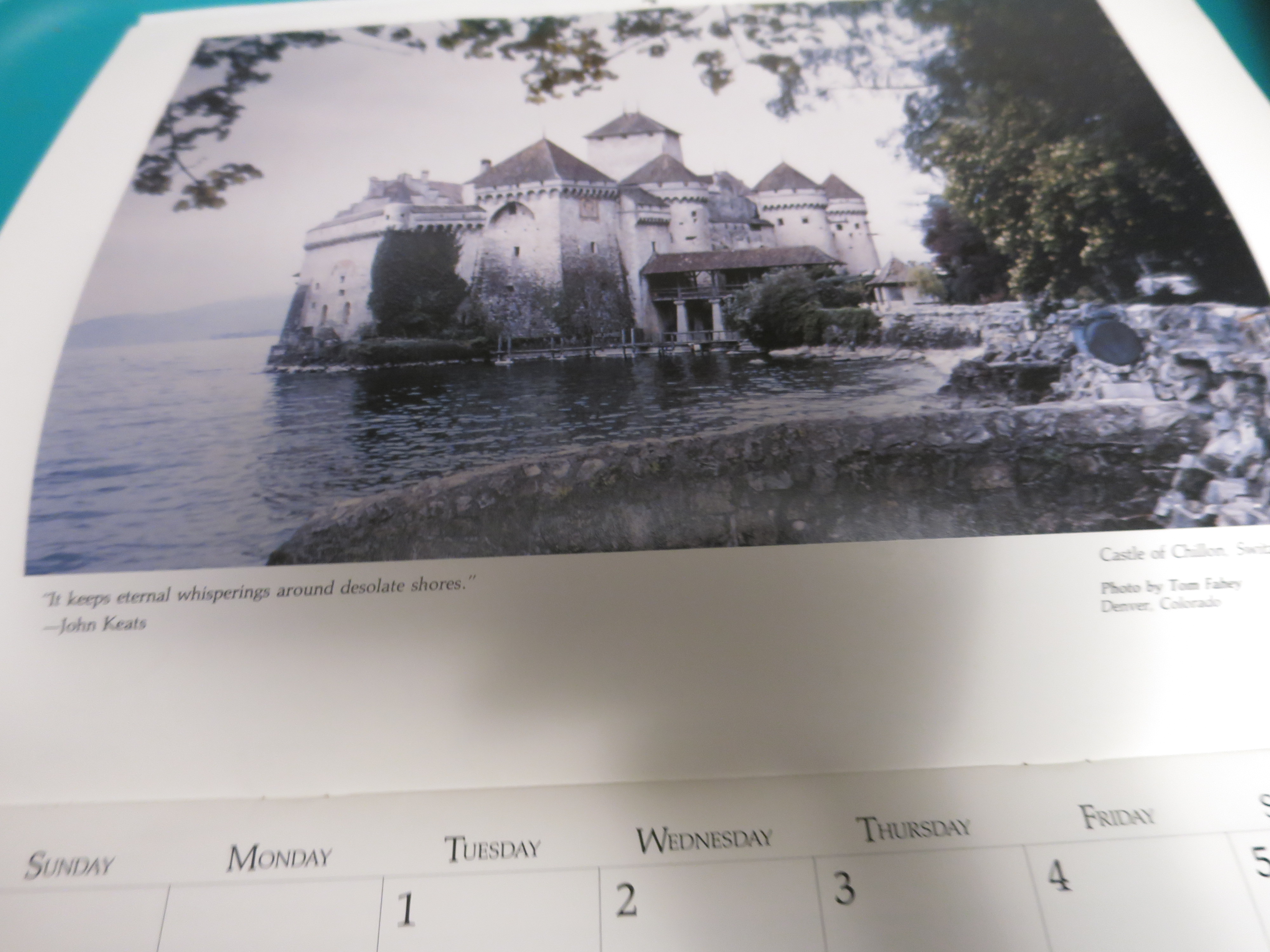 Gates Rubber Company Employee Calendar 1994