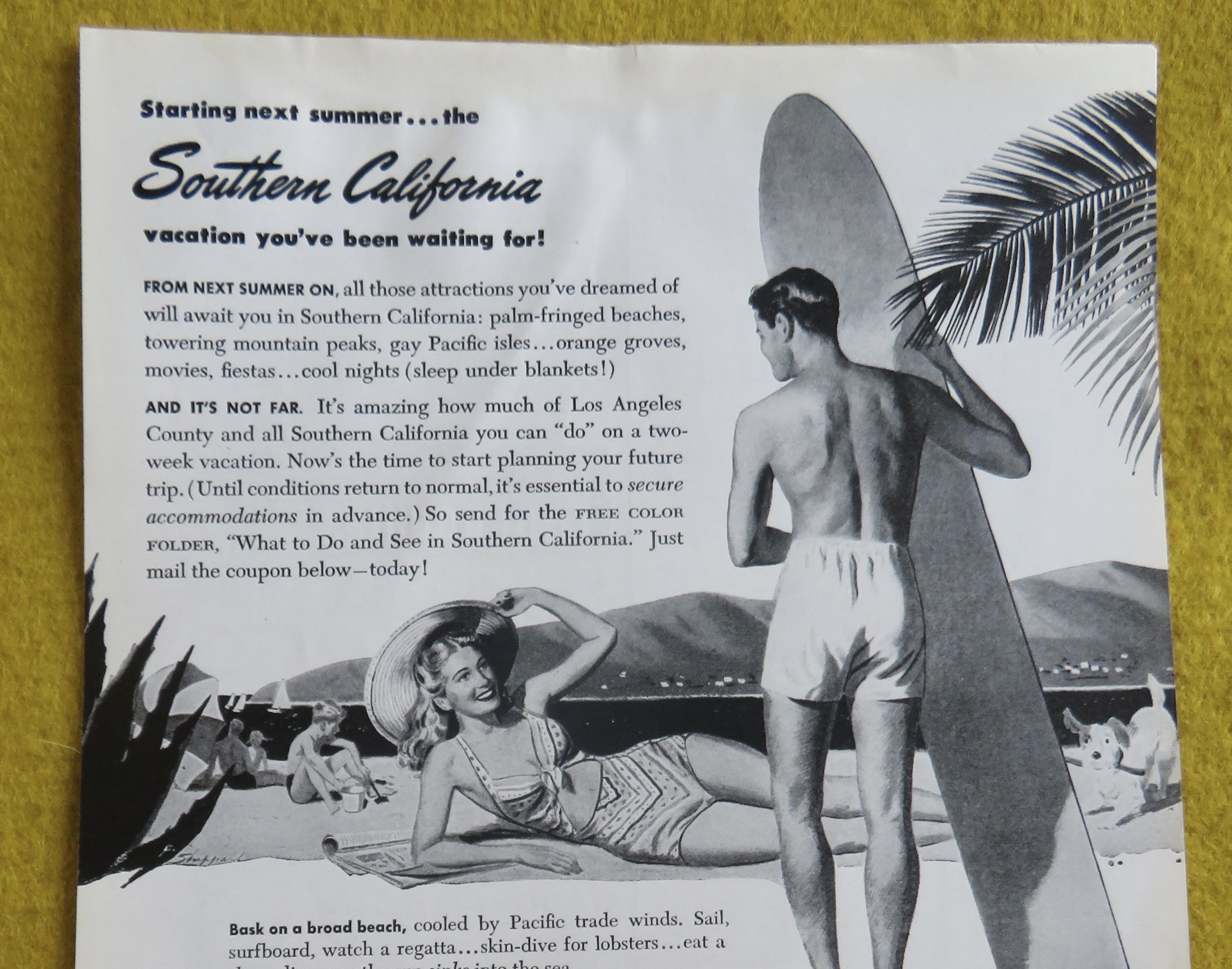 1946 Southern California with Man & Woman Talking
