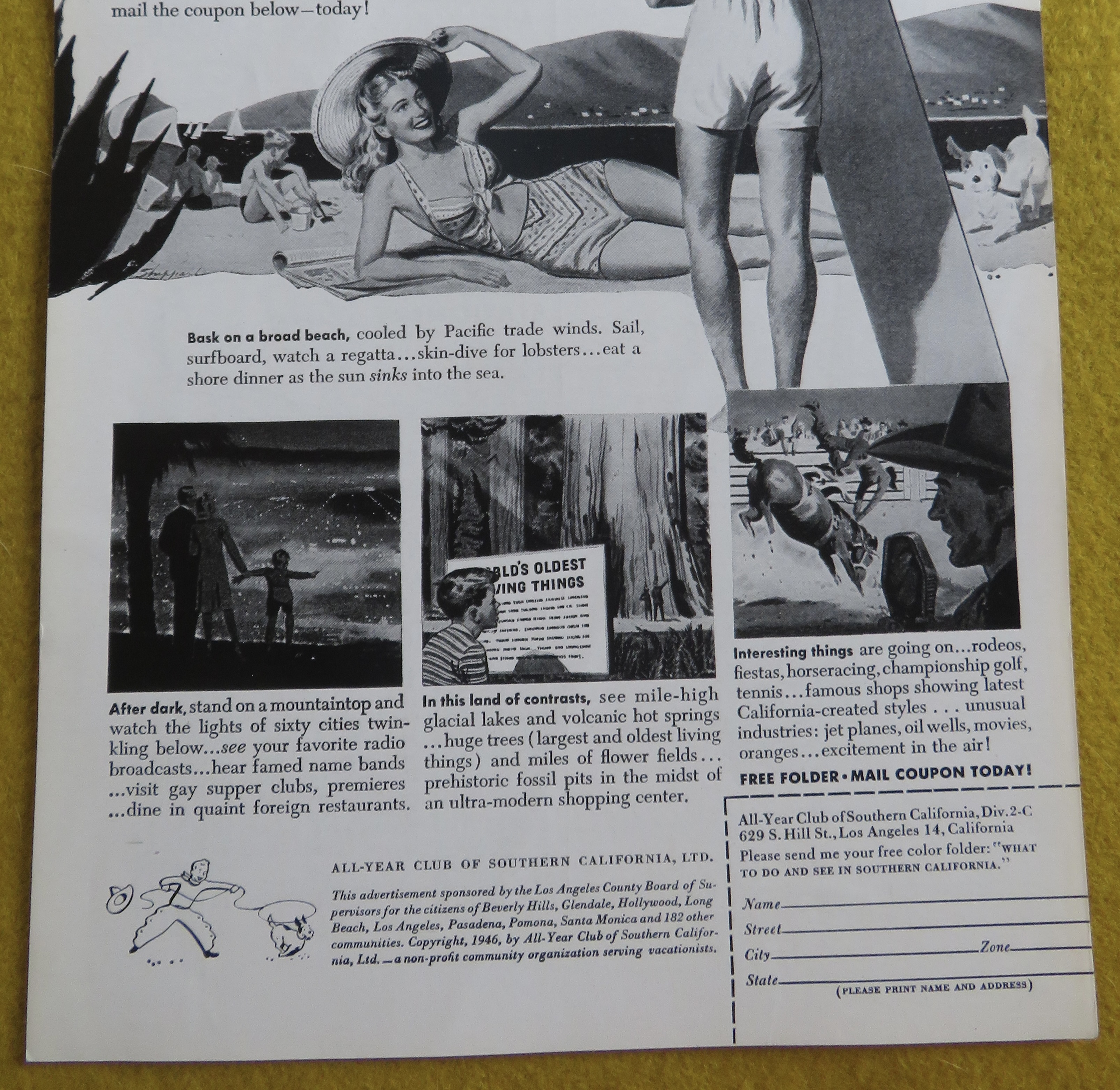 1946 Southern California with Man & Woman Talking