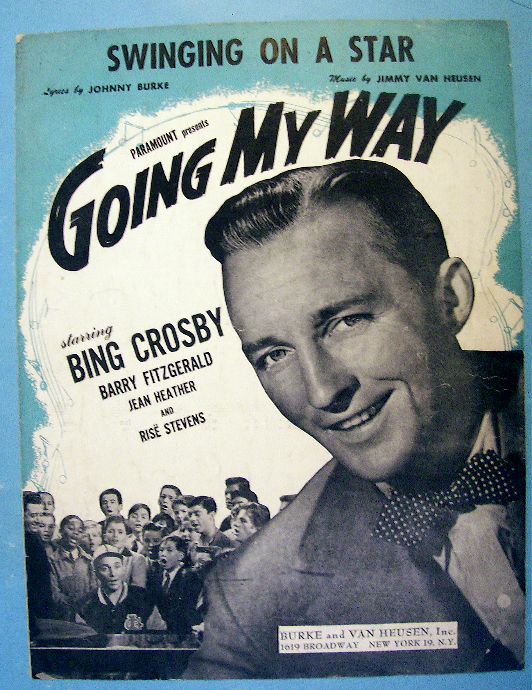 Sheet Music For 1944 Swinging On A Star By Johnny Burke