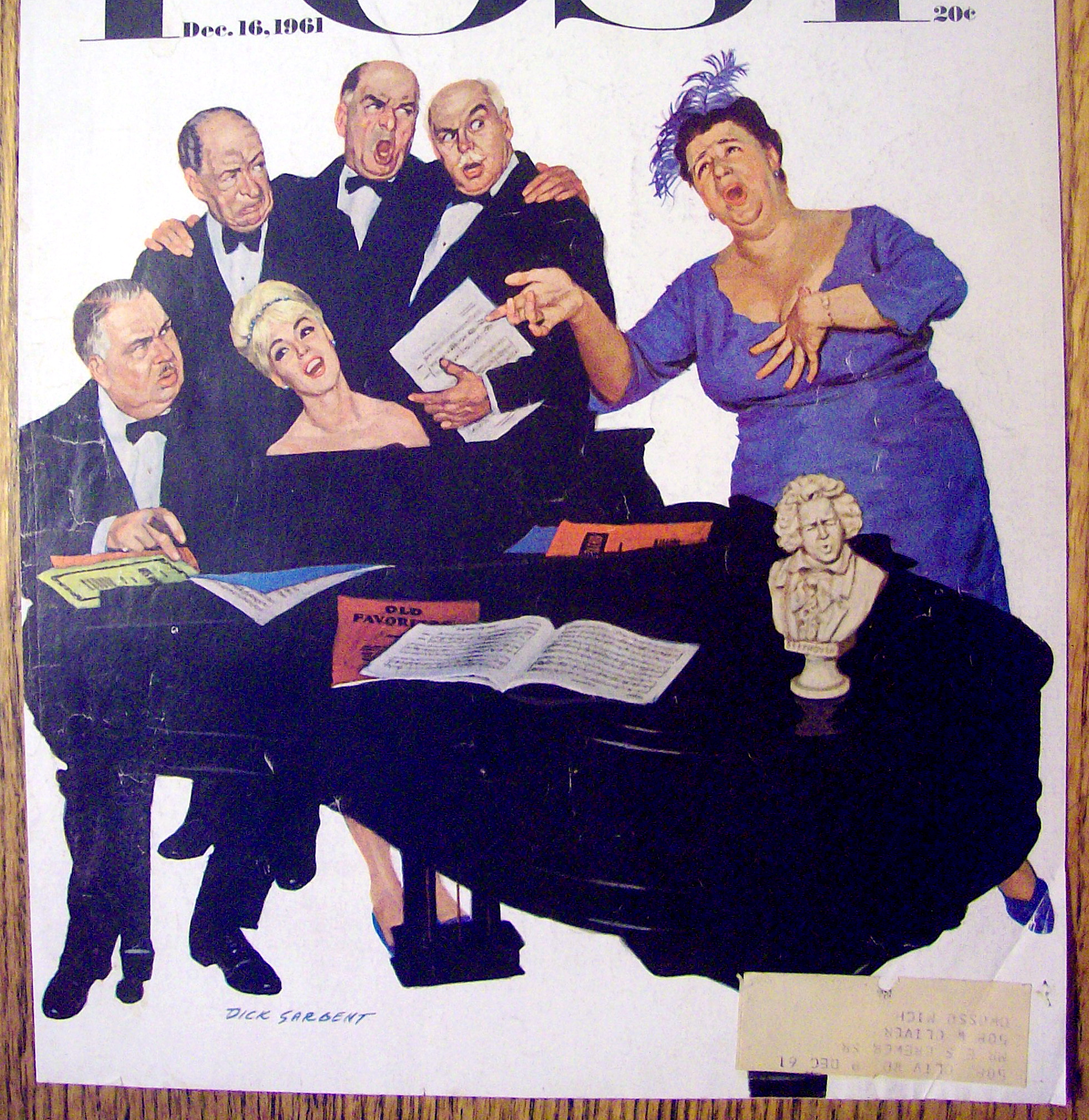 Saturday Evening Post Cover By Sargent-Dec 16, 1961