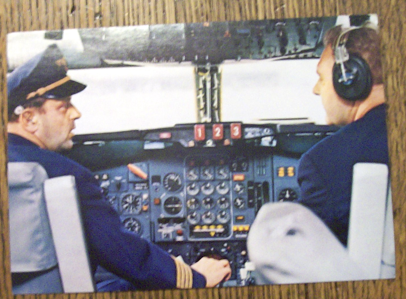 Lufthansa Postcard (Cockpit Der Europa Jet)